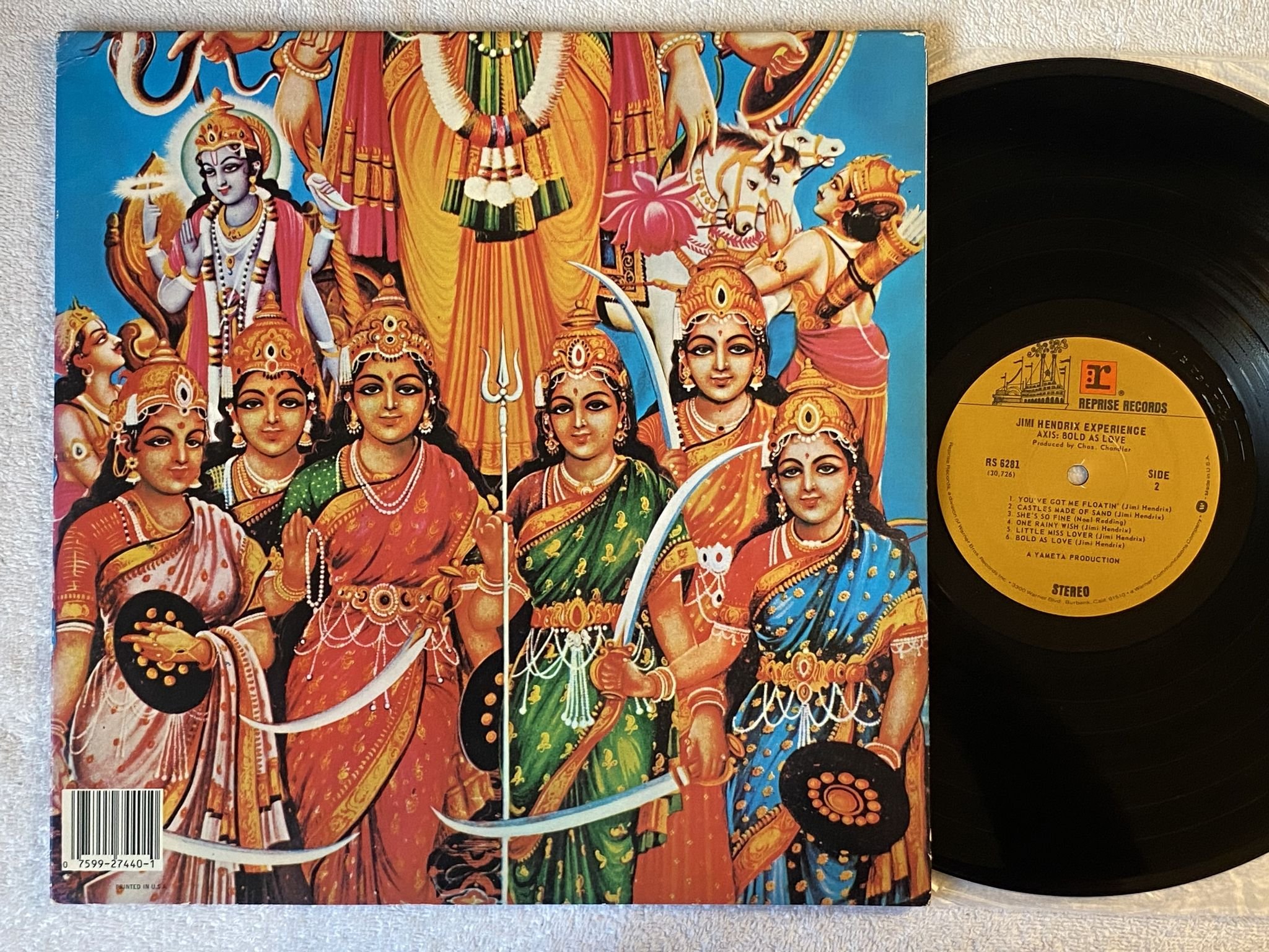 Omslagsbild för skivan JIMI HENDRIX EXPERIENCE Axis: bold as love LP re US REPRISE RS 6281