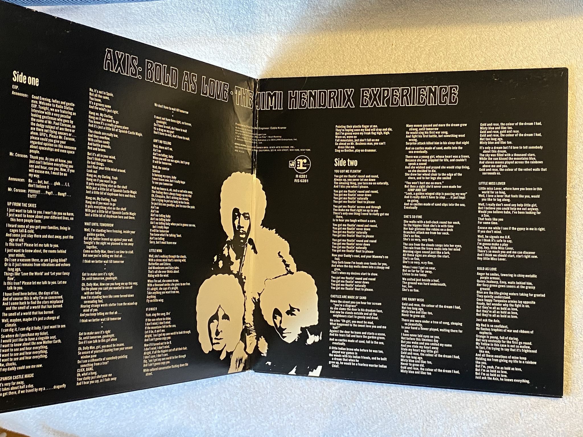 Omslagsbild för skivan JIMI HENDRIX EXPERIENCE Axis: bold as love LP re US REPRISE RS 6281