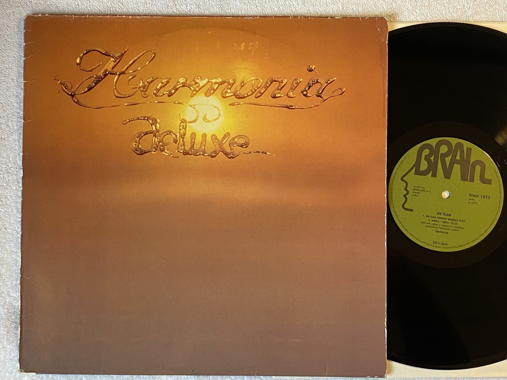 Omslagsbild för skivan HARMONIA de luxe LP -75 Ger BRAIN 1073 **** Krautrock ****