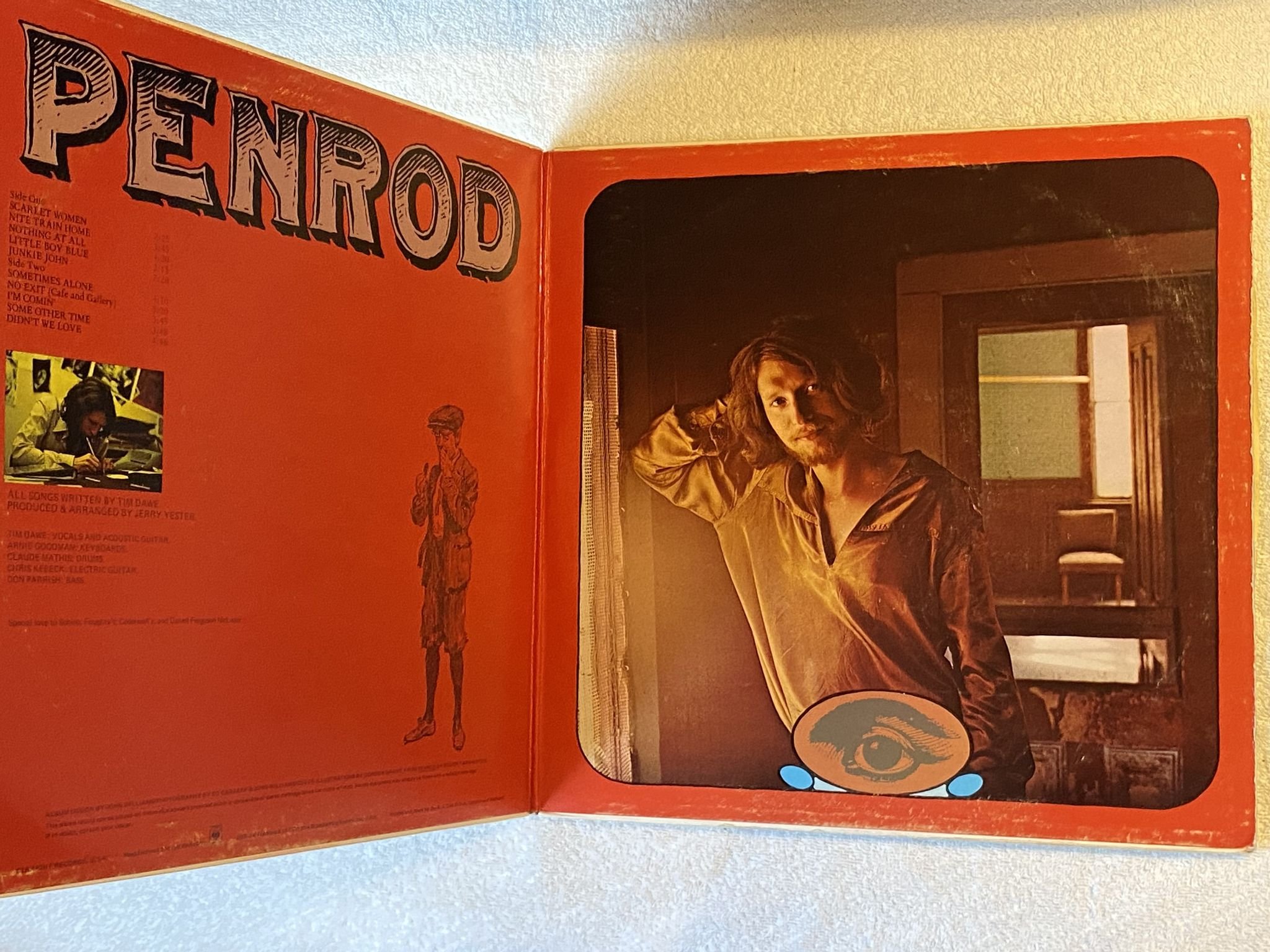 Omslagsbild för skivan TIM DAWE penrod LP -70 UK STRAIGHT STS 1058 *** PSYCH ***