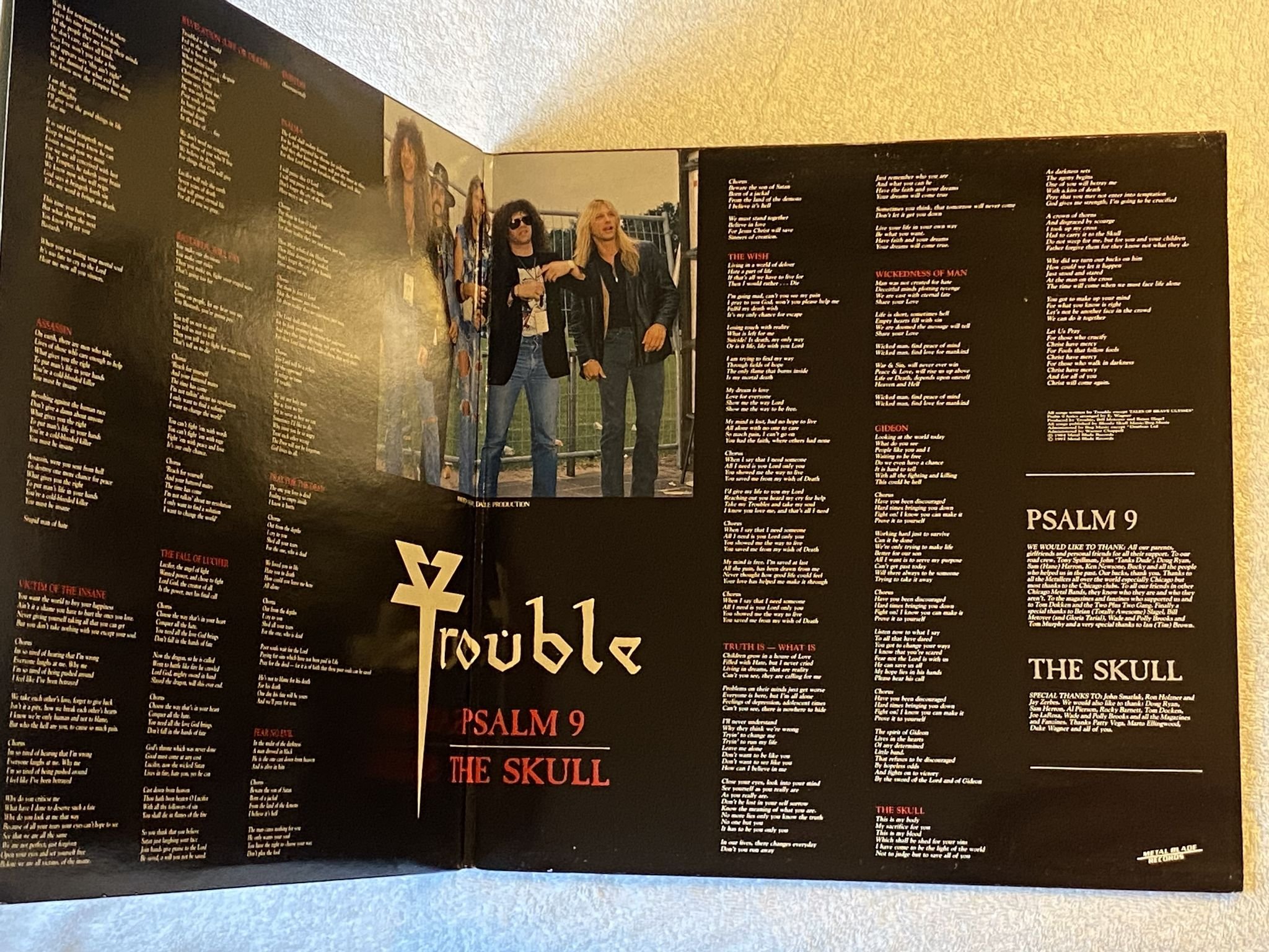 Omslagsbild för skivan TROUBLE Psalm 9 / The Skull 2xLP -91 UK METAL BLADE ZORRO 19 DM