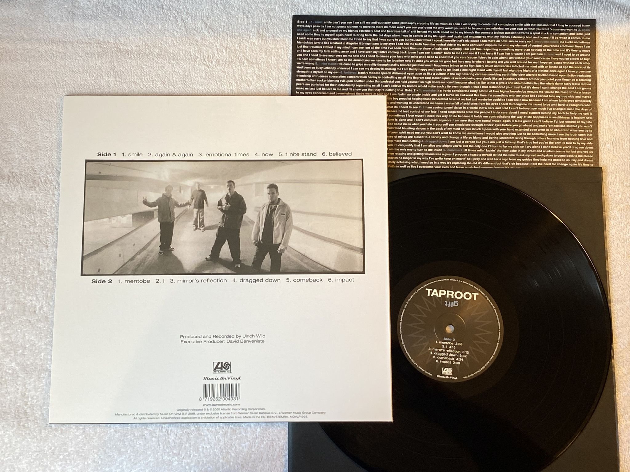 Omslagsbild för skivan TAPROOT gift LP 2018 MUSIC ON VINYL MOVLP1994 *** NU METAL ***