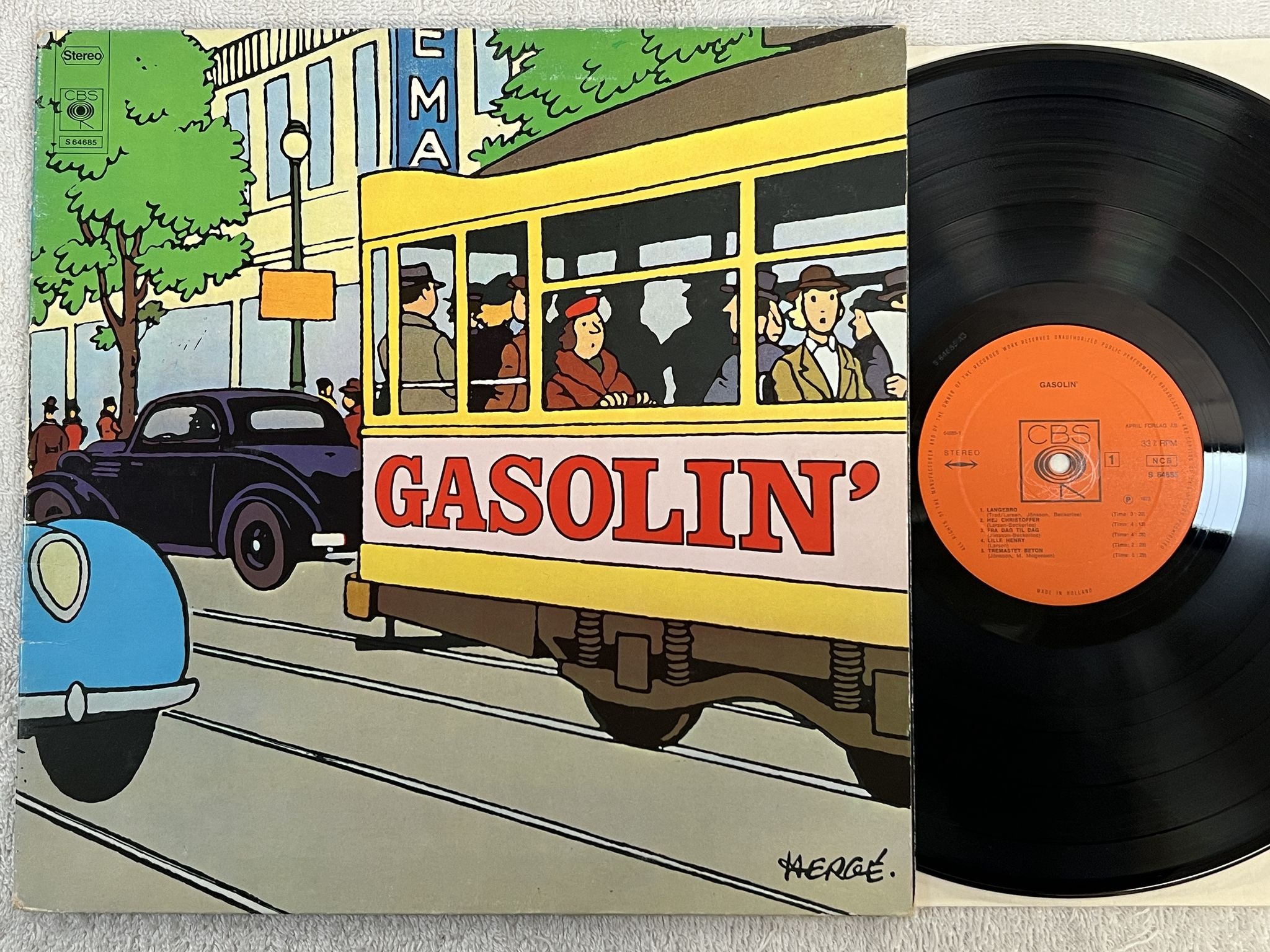 Omslagsbild för skivan GASOLIN s/t LP -73 ncb CBS S 64685