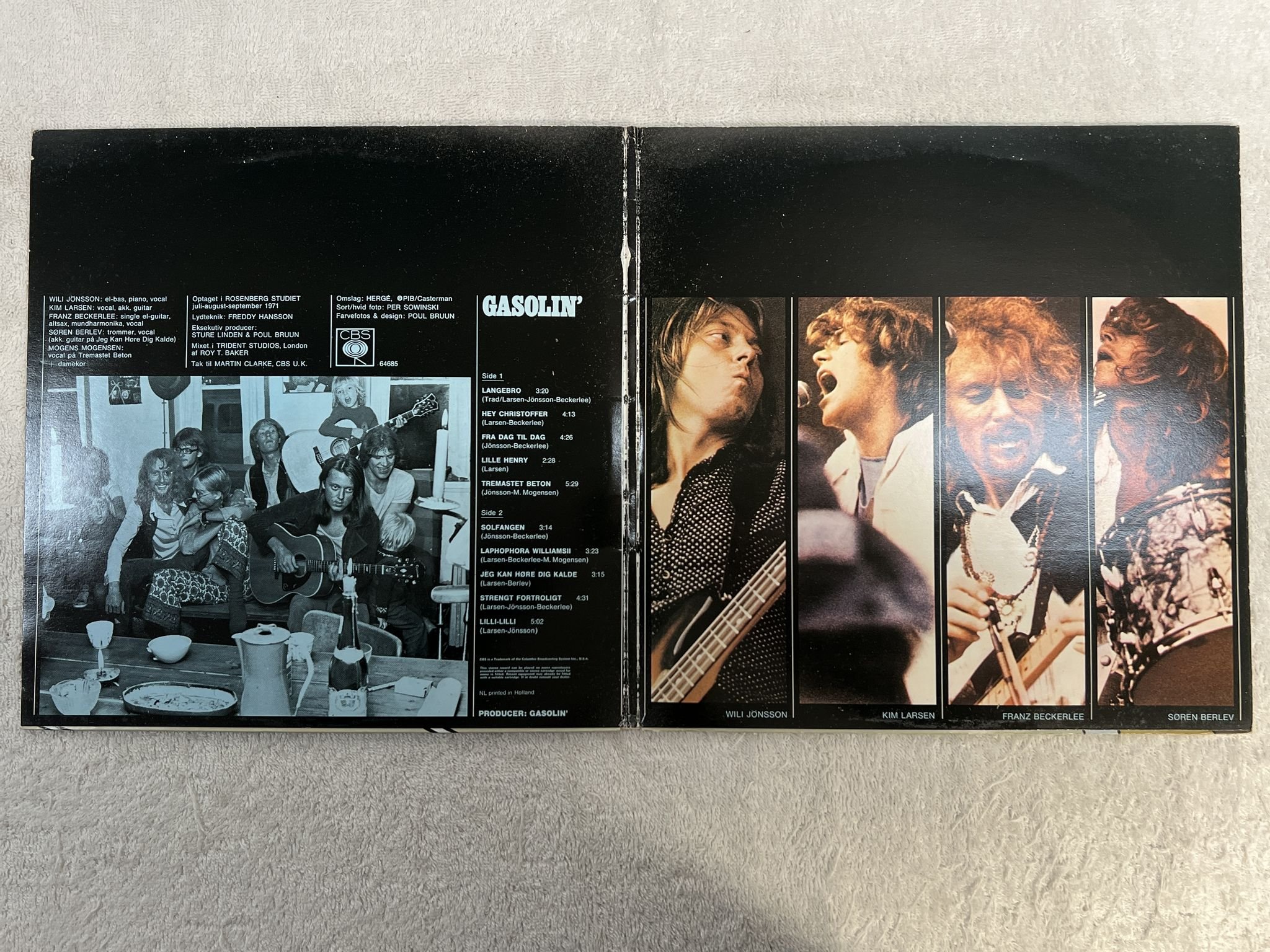 Omslagsbild för skivan GASOLIN s/t LP -73 ncb CBS S 64685