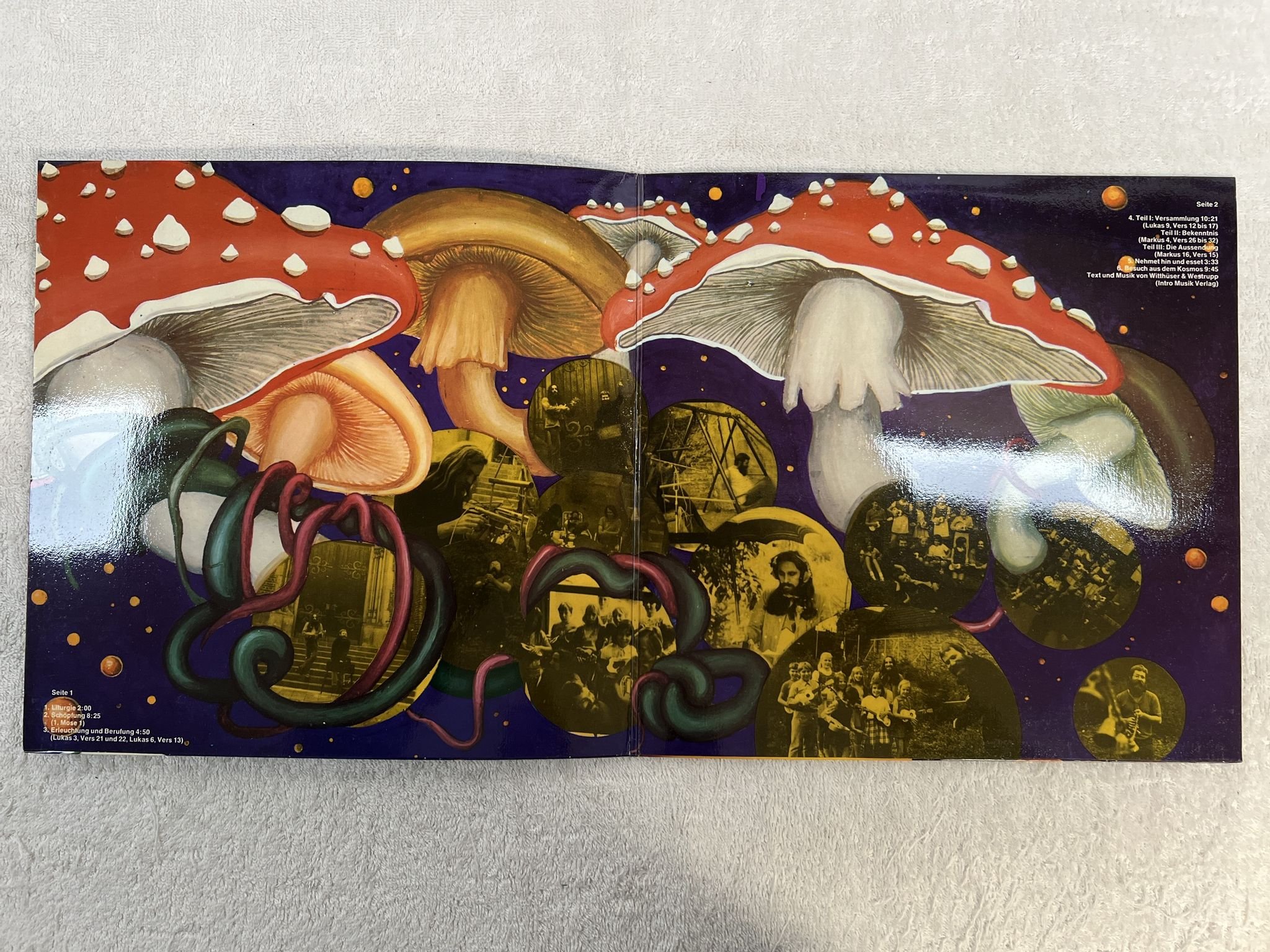 Omslagsbild för skivan WITTHÜSER & WESTRUP Der Jesuspilz LP -71 Ger PILZ 20 21098-7 *** Krautrock ***