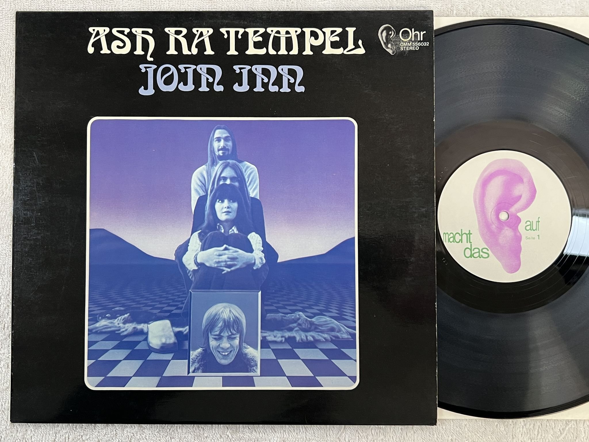 Omslagsbild för skivan ASH RA TEMPEL join inn LP -73 Ger OHR OMM 556032 *** KRAUTROCK ***