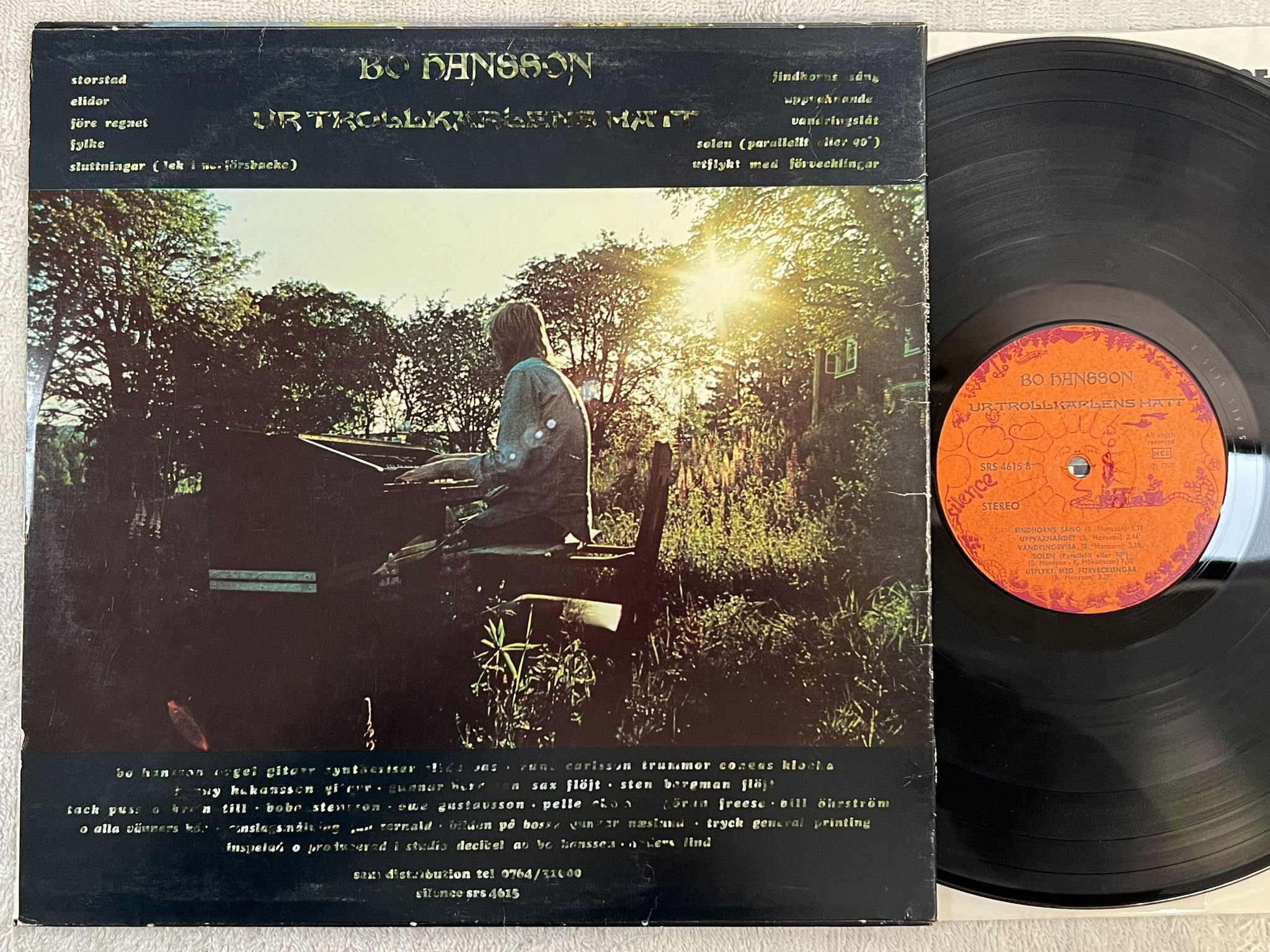 Omslagsbild för skivan BO HANSSON ur trollkarlens hatt LP -72 Swe SILENCE SRS 4615