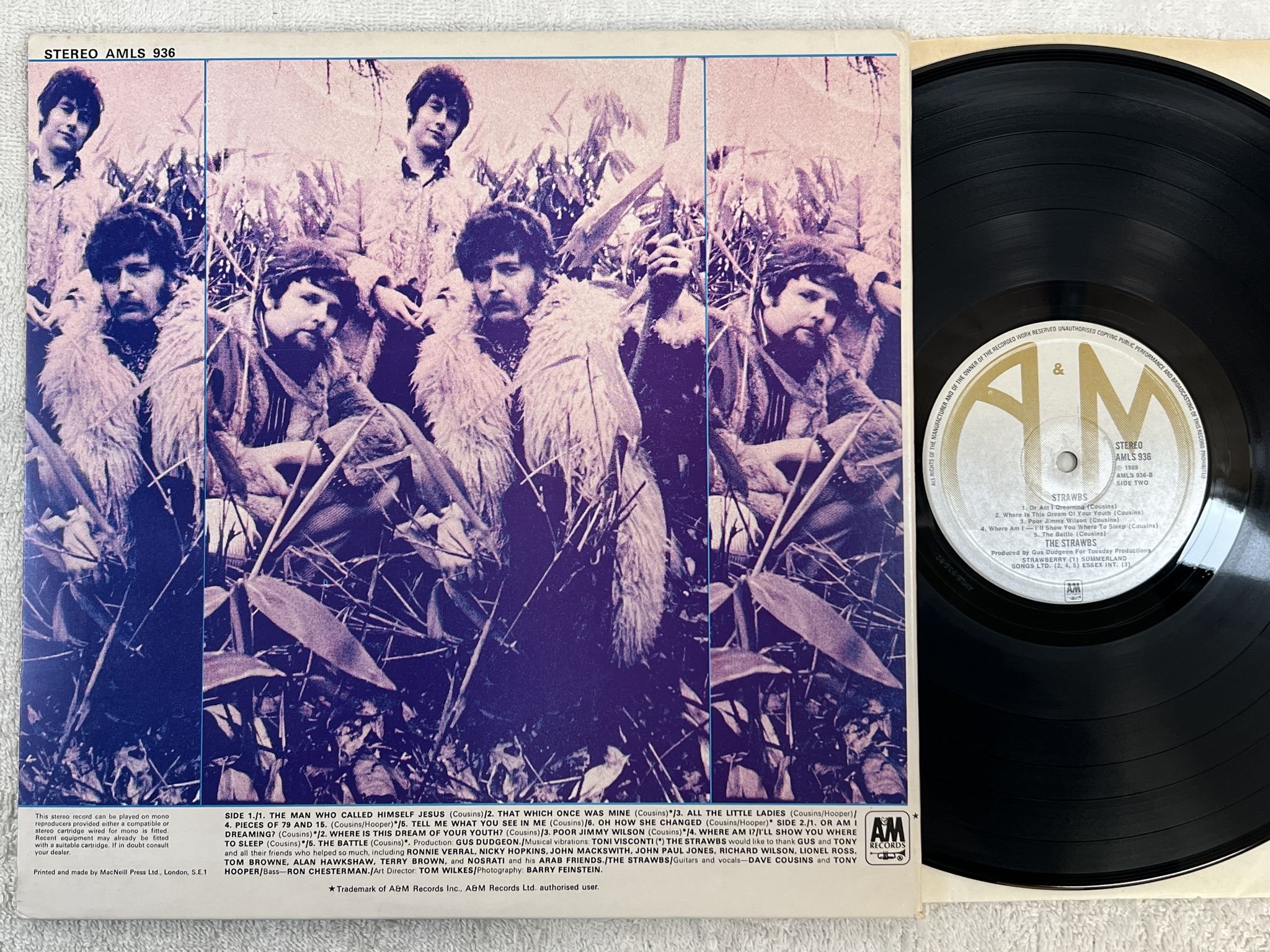 Omslagsbild för skivan THE STRAWBS strawbs LP re UK A&M AMLS 936