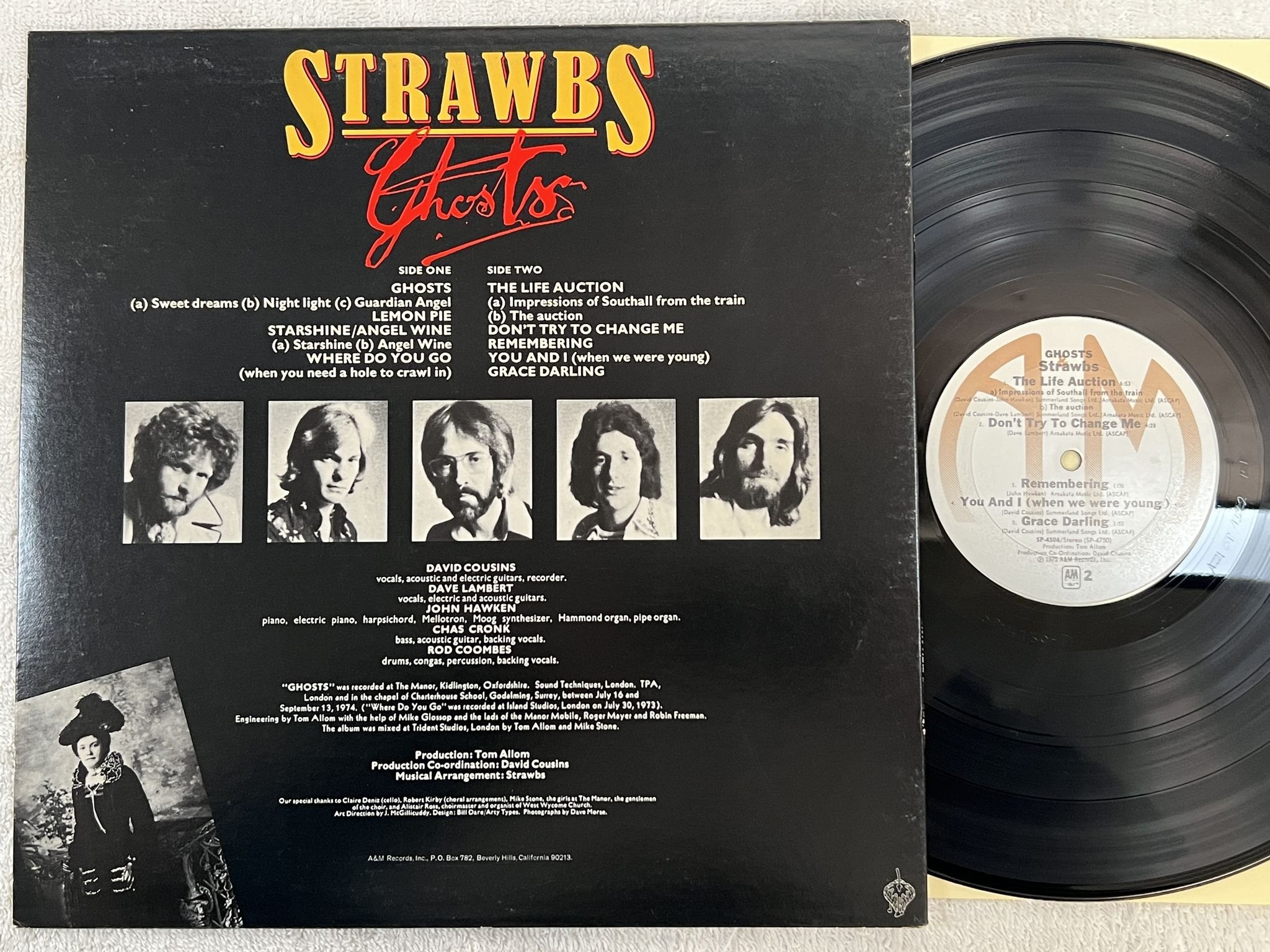 Omslagsbild för skivan STRAWBS ghosts LP US A&M SP-4506
