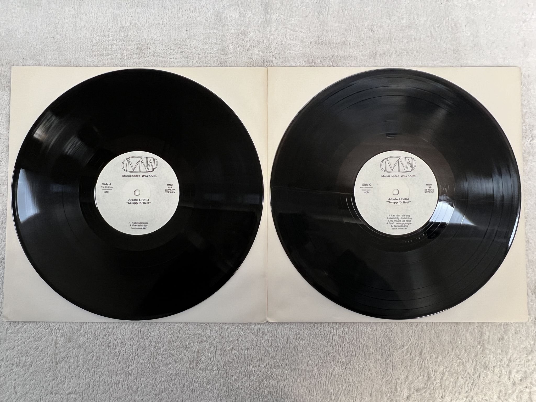 Omslagsbild för skivan ARBETE & FRITID se upp för livet 2xLP -77 Swe MNW 75P *** PSYCH / PROG ***