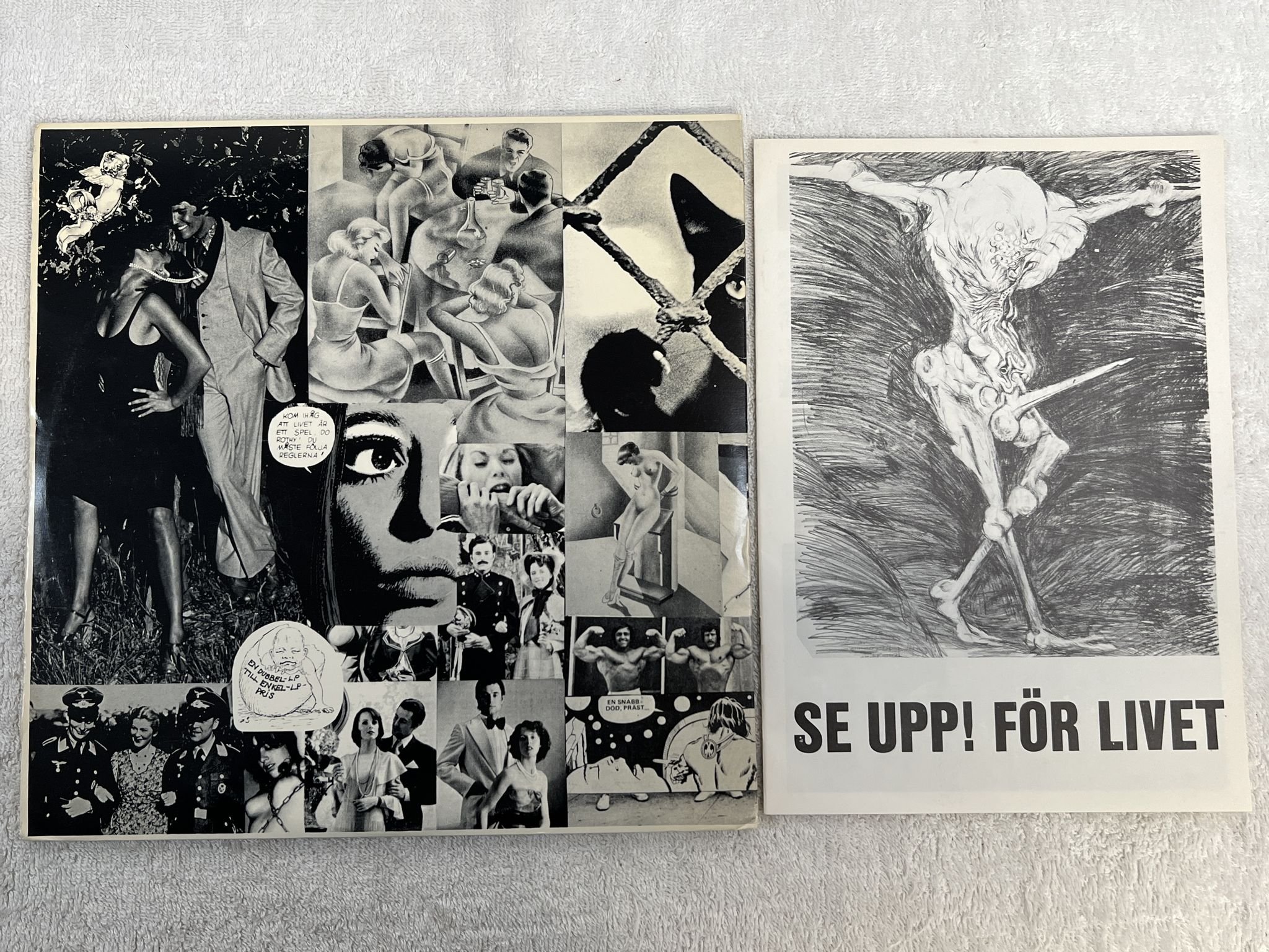 Omslagsbild för skivan ARBETE & FRITID se upp för livet 2xLP -77 Swe MNW 75P *** PSYCH / PROG ***