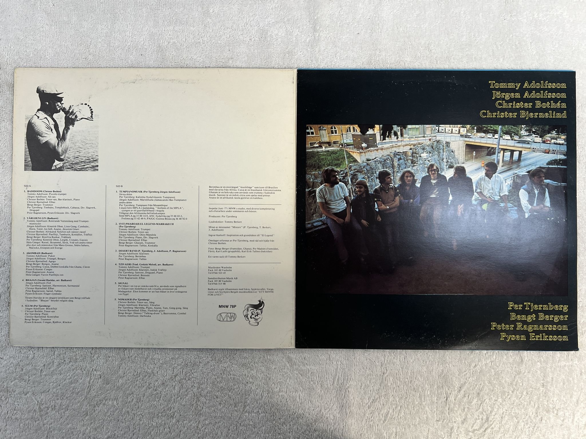 Omslagsbild för skivan ARCHIMEDES BADKAR tre LP -77 Swe MNW 78P *** world / prog ***