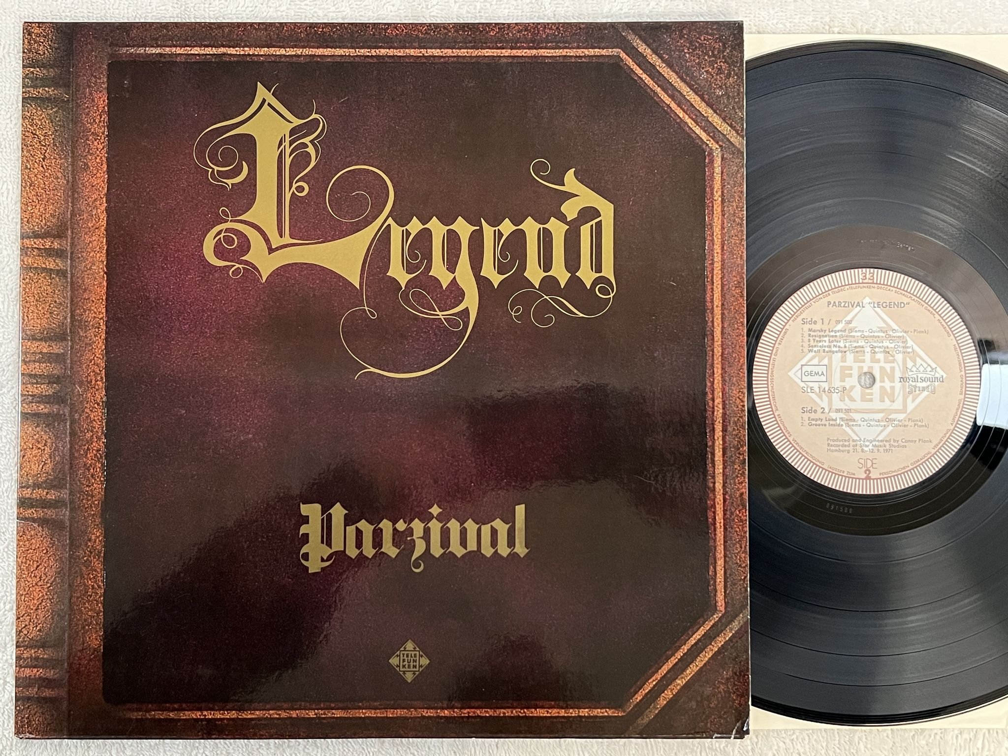 Omslagsbild för skivan PARZIVAL legend LP -71 Ger TELEFUNKEN SLE 14635-P *** ART ROCK / PROG ***
