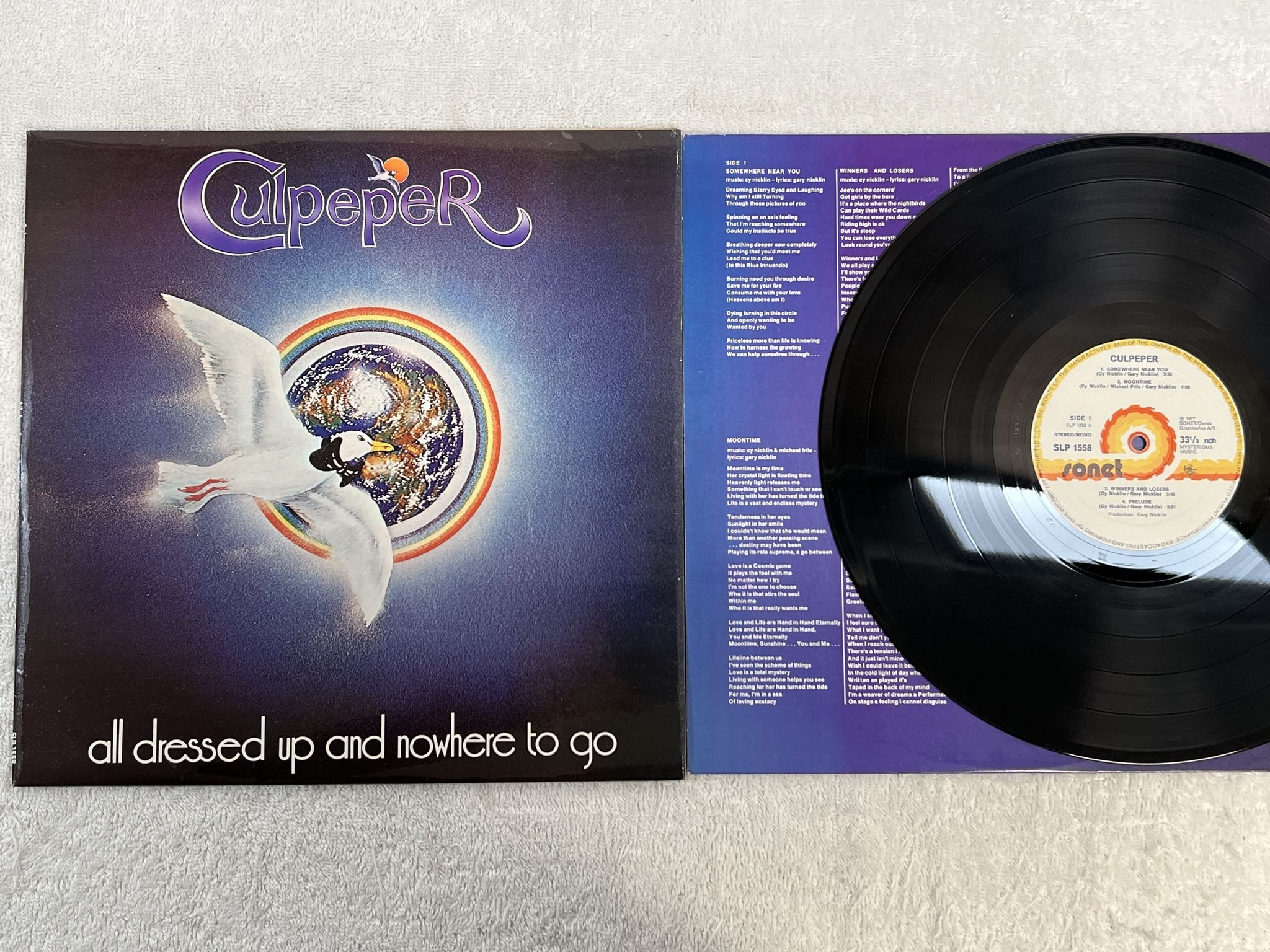 Omslagsbild för skivan CULPEPER All Dressed Up And Nowhere To Go LP -77 Den SONET SLP 1558