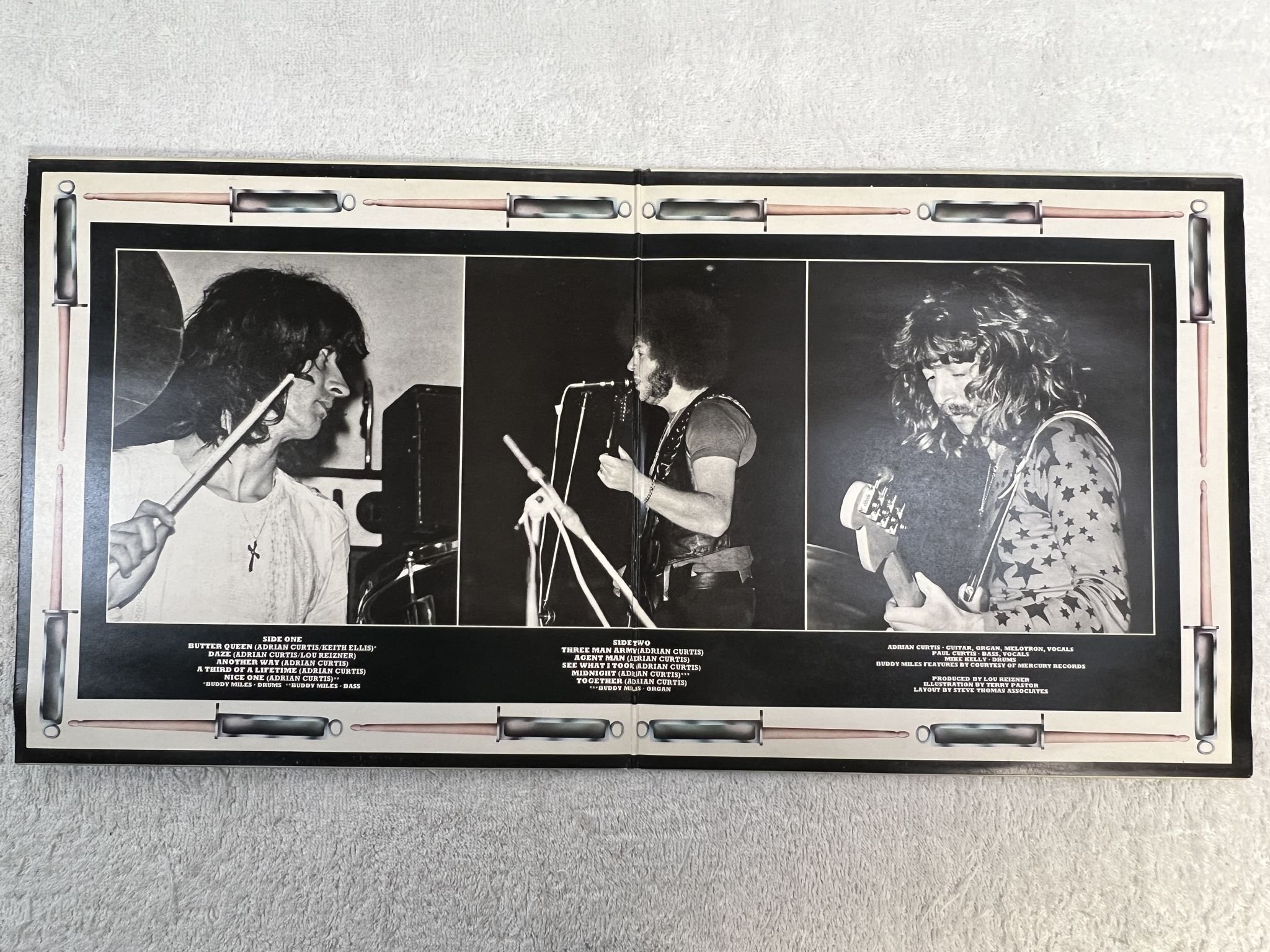 Omslagsbild för skivan THREE MAN ARMY a third of a lifetime LP -71 UK PEGASUS PEG-3