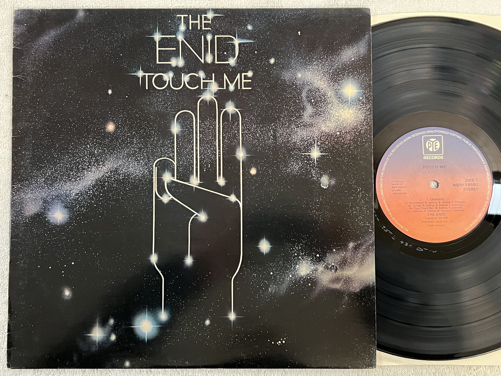 Omslagsbild för skivan THE ENID touch me LP -79 UK PYE RECORDS NSPH 18593 ** SYMPHONIC ROCK **