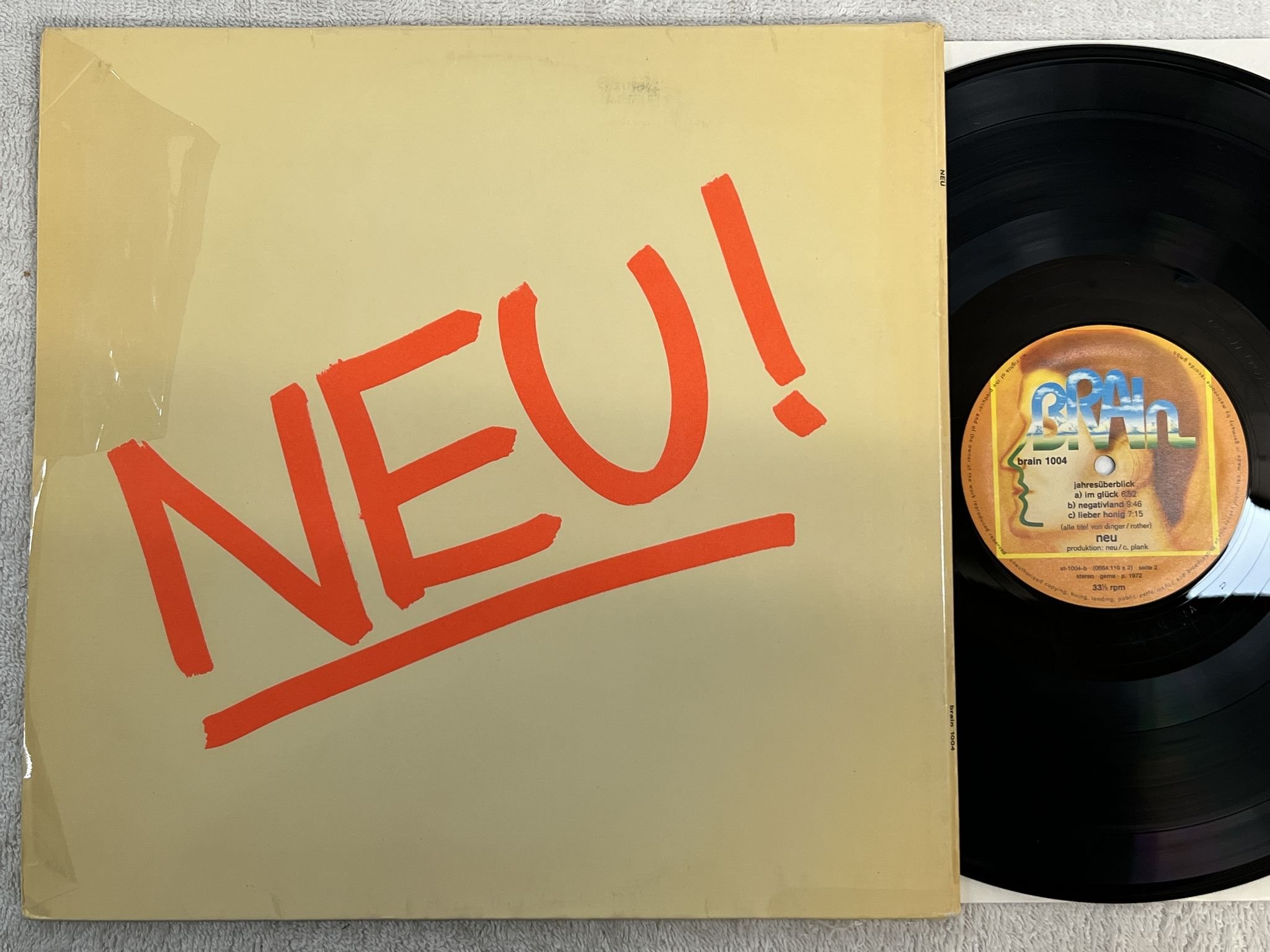 Omslagsbild för skivan NEU neu! LP -72/77 Ger BRAIN 1004 **** KRAUTROCK ****