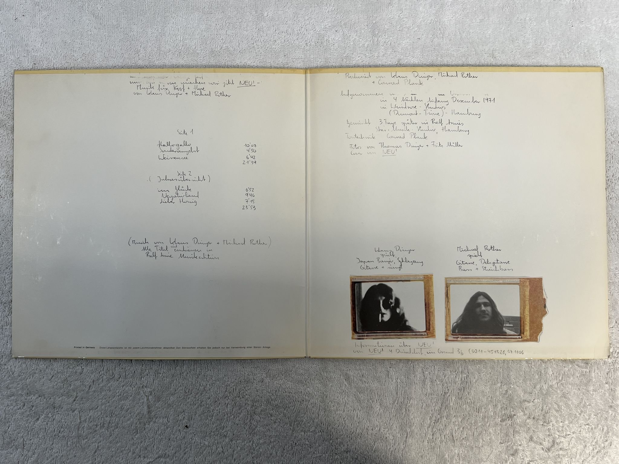 Omslagsbild för skivan NEU neu! LP -72/77 Ger BRAIN 1004 **** KRAUTROCK ****