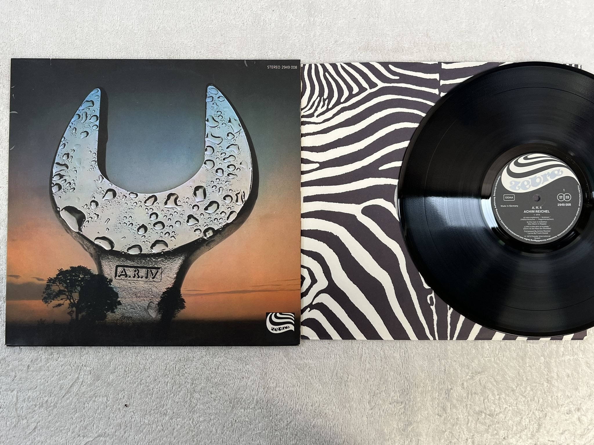Omslagsbild för skivan ACHIM REICHEL - A. R. IV LP -73 Ger ZEBRA 2949 008 *** RARE KRAUT / JAZZ ***