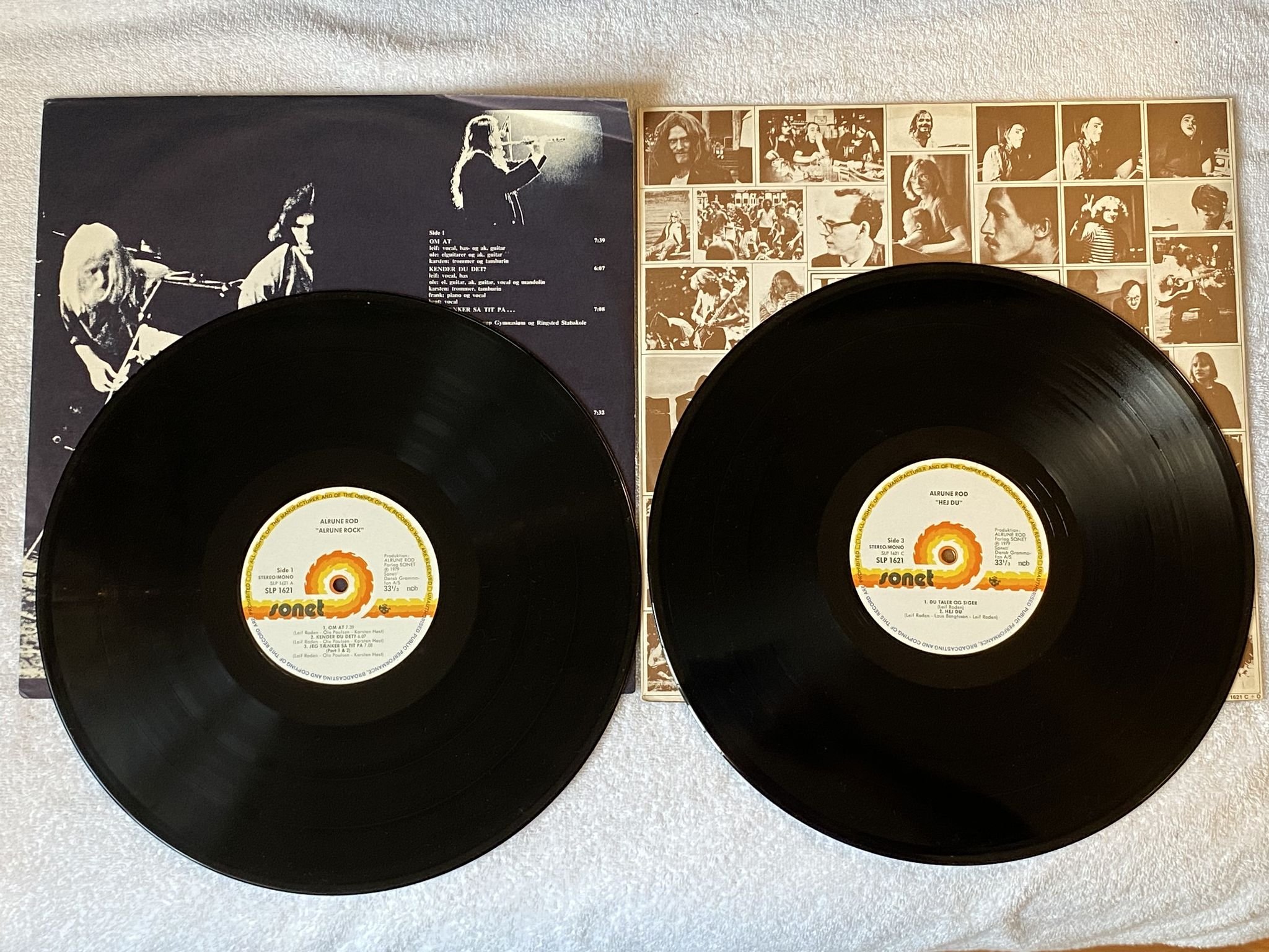 Omslagsbild för skivan ALRUNE ROD Alrune Rock + Hej Du 2xLP re -79 SONET SLP-1621 *** PSYCH / BLUES ***