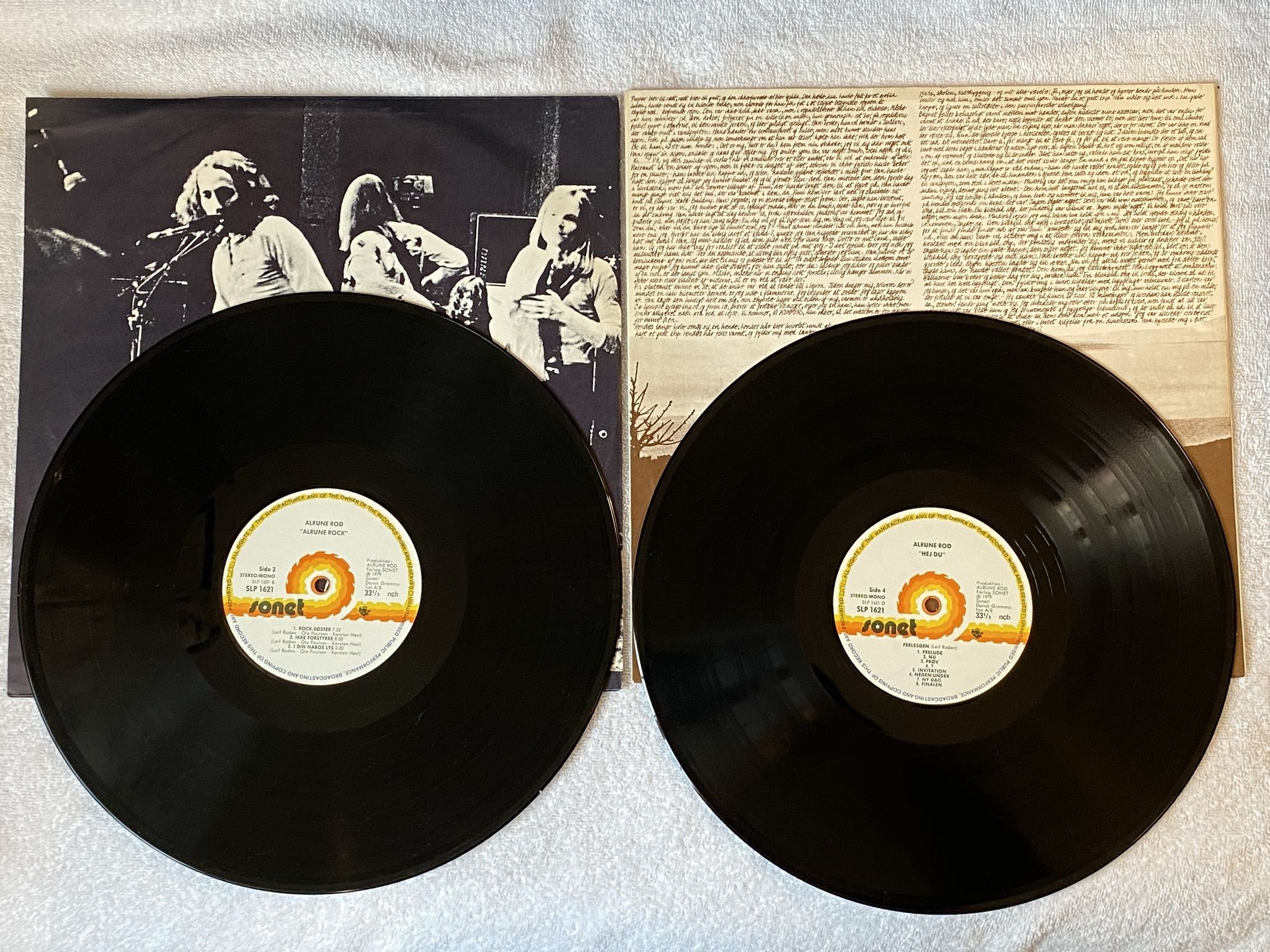 Omslagsbild för skivan ALRUNE ROD Alrune Rock + Hej Du 2xLP re -79 SONET SLP-1621 *** PSYCH / BLUES ***