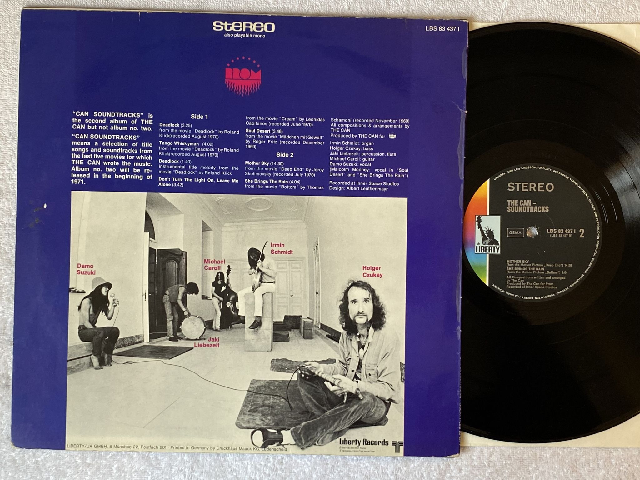 Omslagsbild för skivan CAN soundtracks LP -70 Ger LIBERTY LBS 83 437 I *** CLASSIC ***