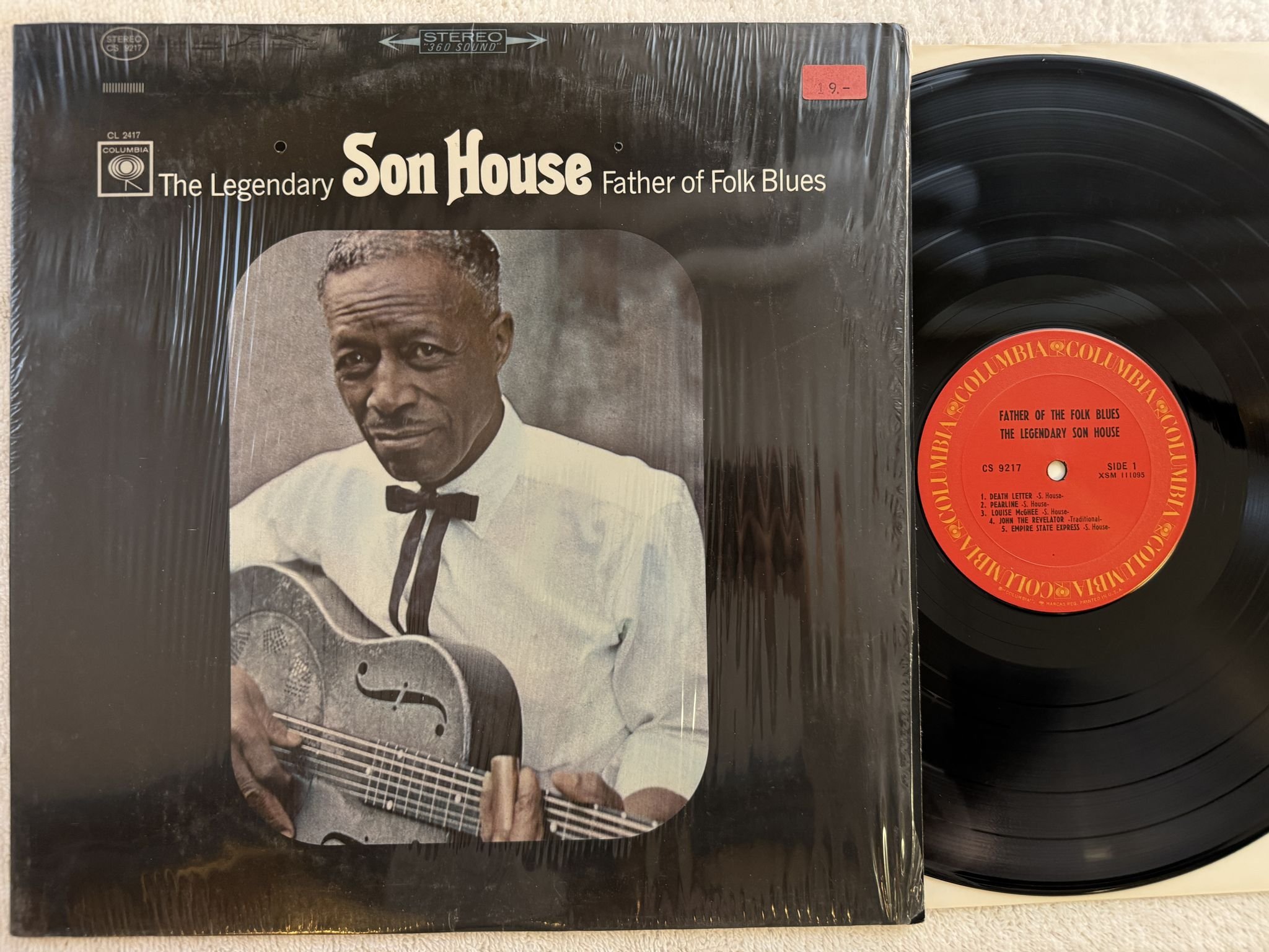 Omslagsbild för skivan SON HOUSE Father Of Folk Blues LP re US COLUMBIA CS 9217