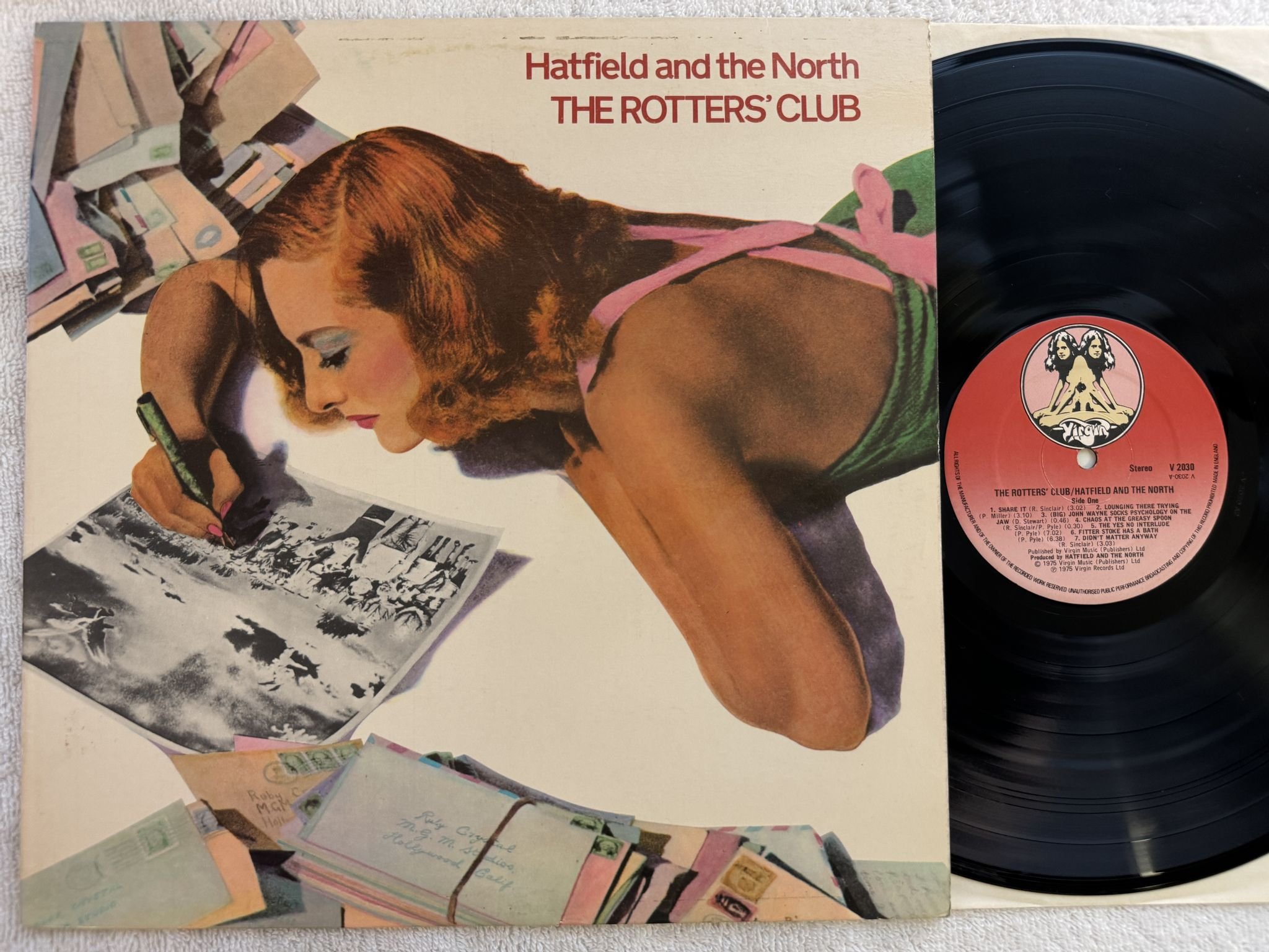 Omslagsbild för skivan HATFIELD AND THE NORTH The Rotters' Club LP -76 UK VIRGIN V 2030