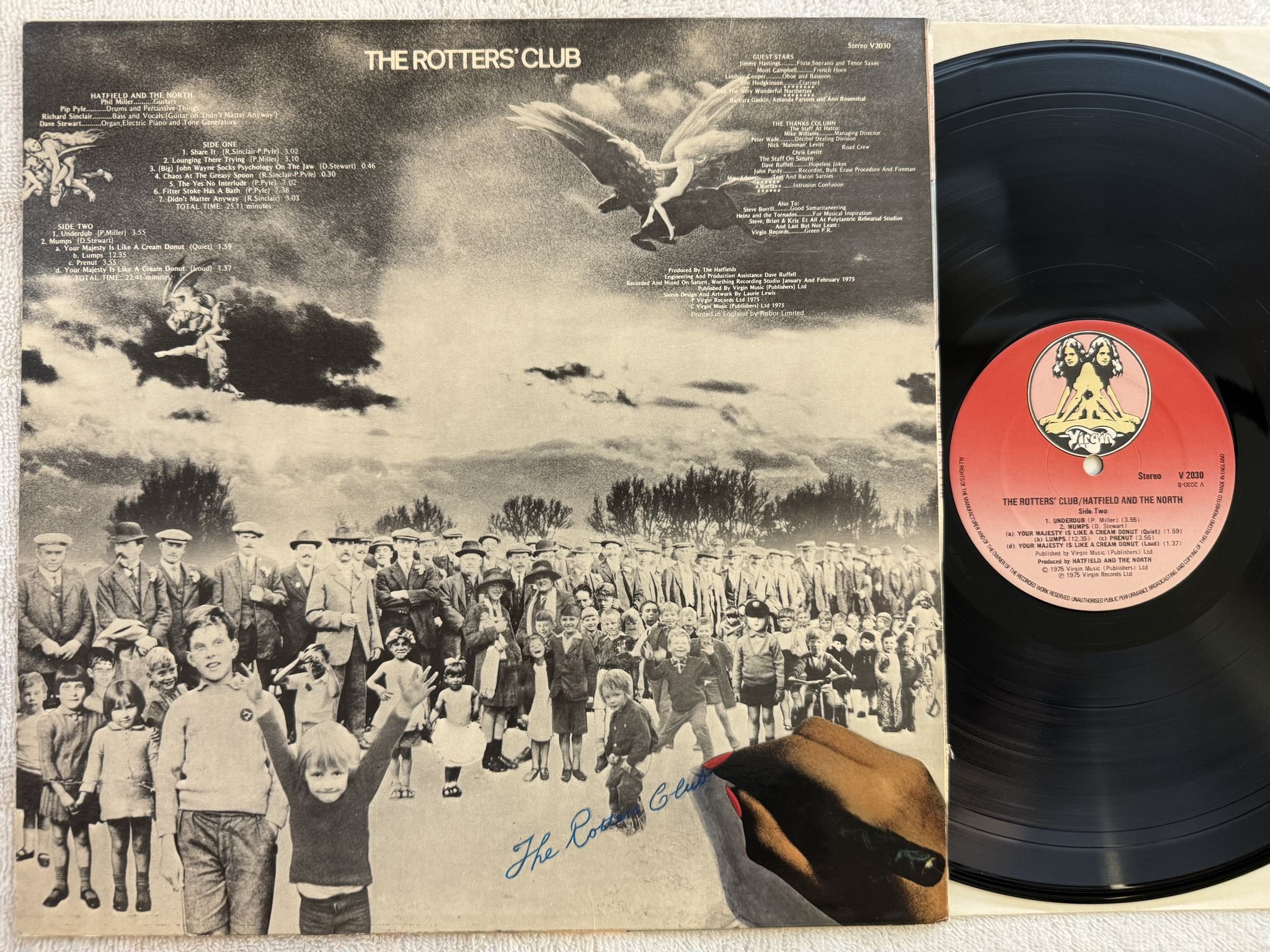 Omslagsbild för skivan HATFIELD AND THE NORTH The Rotters' Club LP -76 UK VIRGIN V 2030