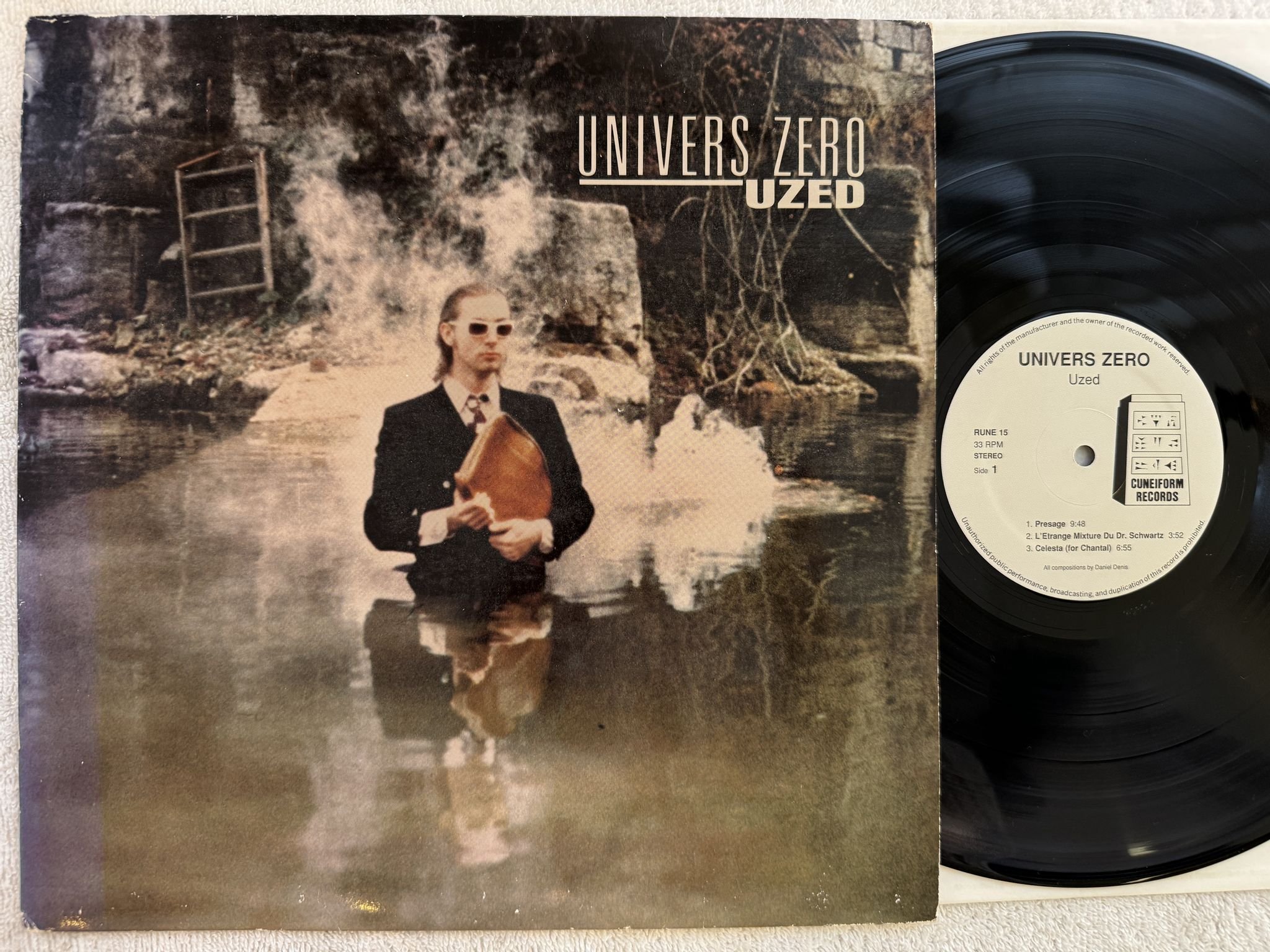 Omslagsbild för skivan UNIVERS ZERO uzed LP -88 US CUNEIFORM Rune 15 **** Prog ****