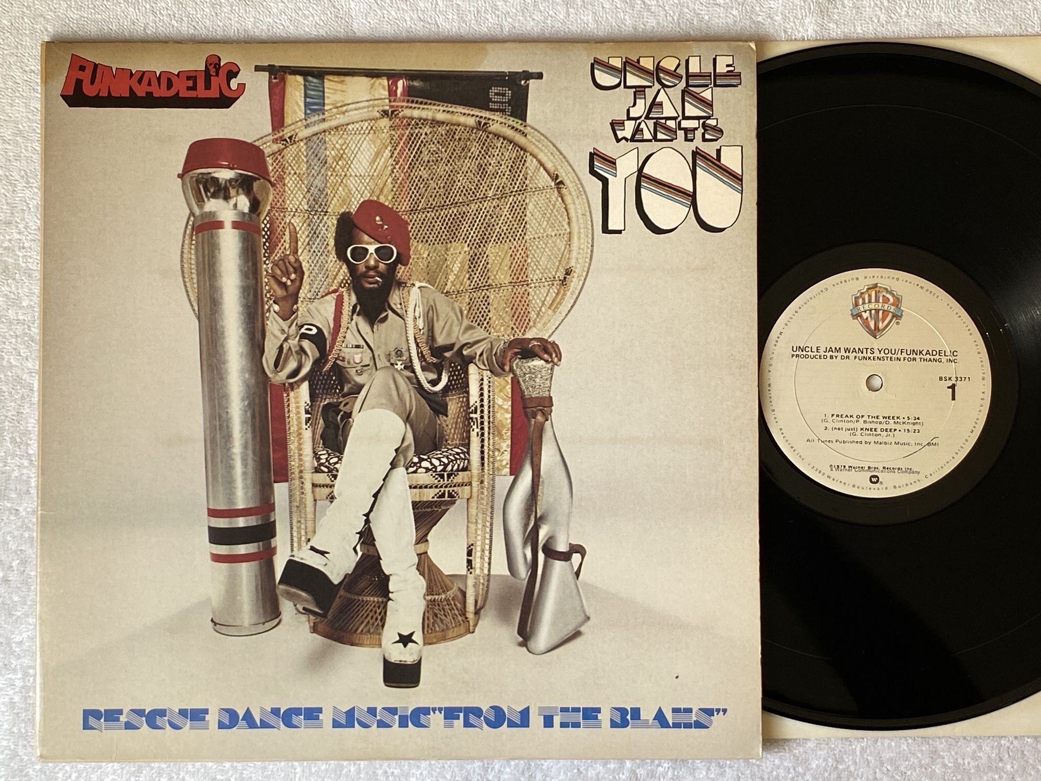 Omslagsbild för skivan FUNKADELIC uncle jam wants you LP -79 US WARNER BROS BSK 3371