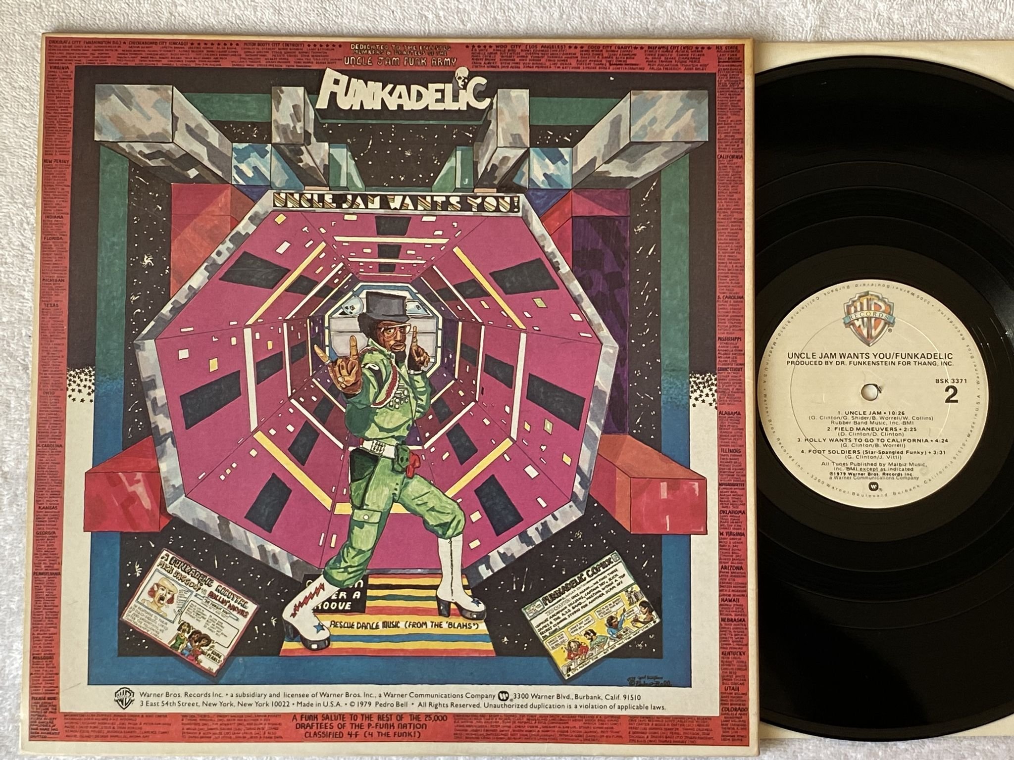 Omslagsbild för skivan FUNKADELIC uncle jam wants you LP -79 US WARNER BROS BSK 3371