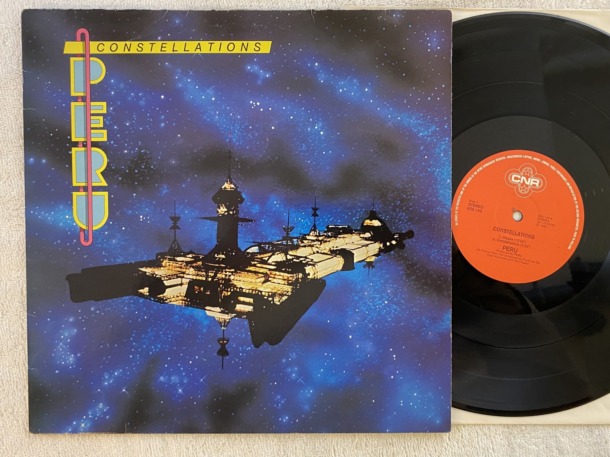 Omslagsbild för skivan PERU constellations LP -81 Hol CNR 655 140 *** AMBIENT ***