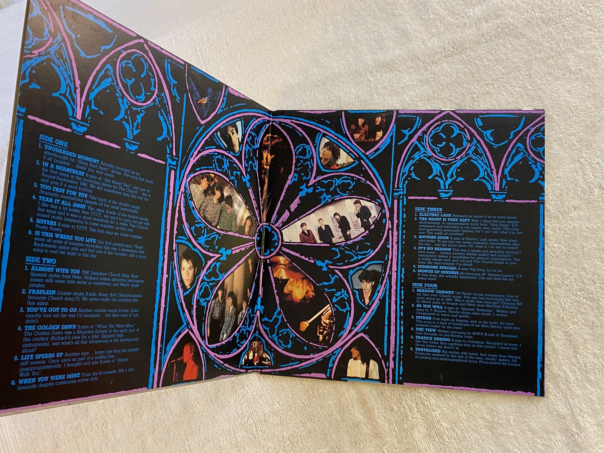 Omslagsbild för skivan THE CHURCH Hindsight 1980-1987 2xLP -87 Aussie PARLOPHONE PCSO 430060/1 * Rare