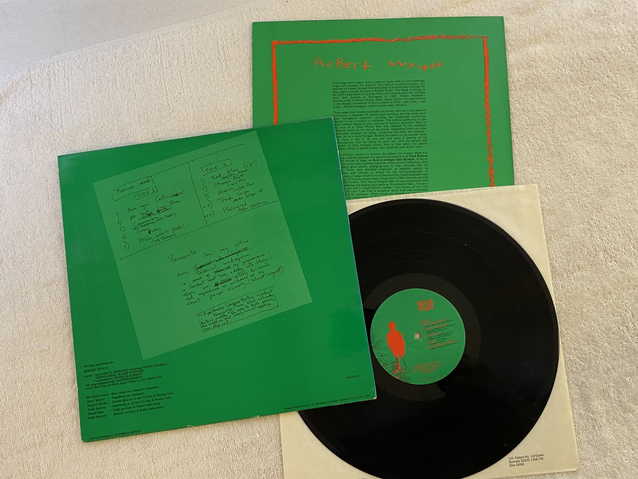 Omslagsbild för skivan ROBERT WYATT Nothing Can Stop Us LP -82 UK ROUGH TRADE ROUGH 35