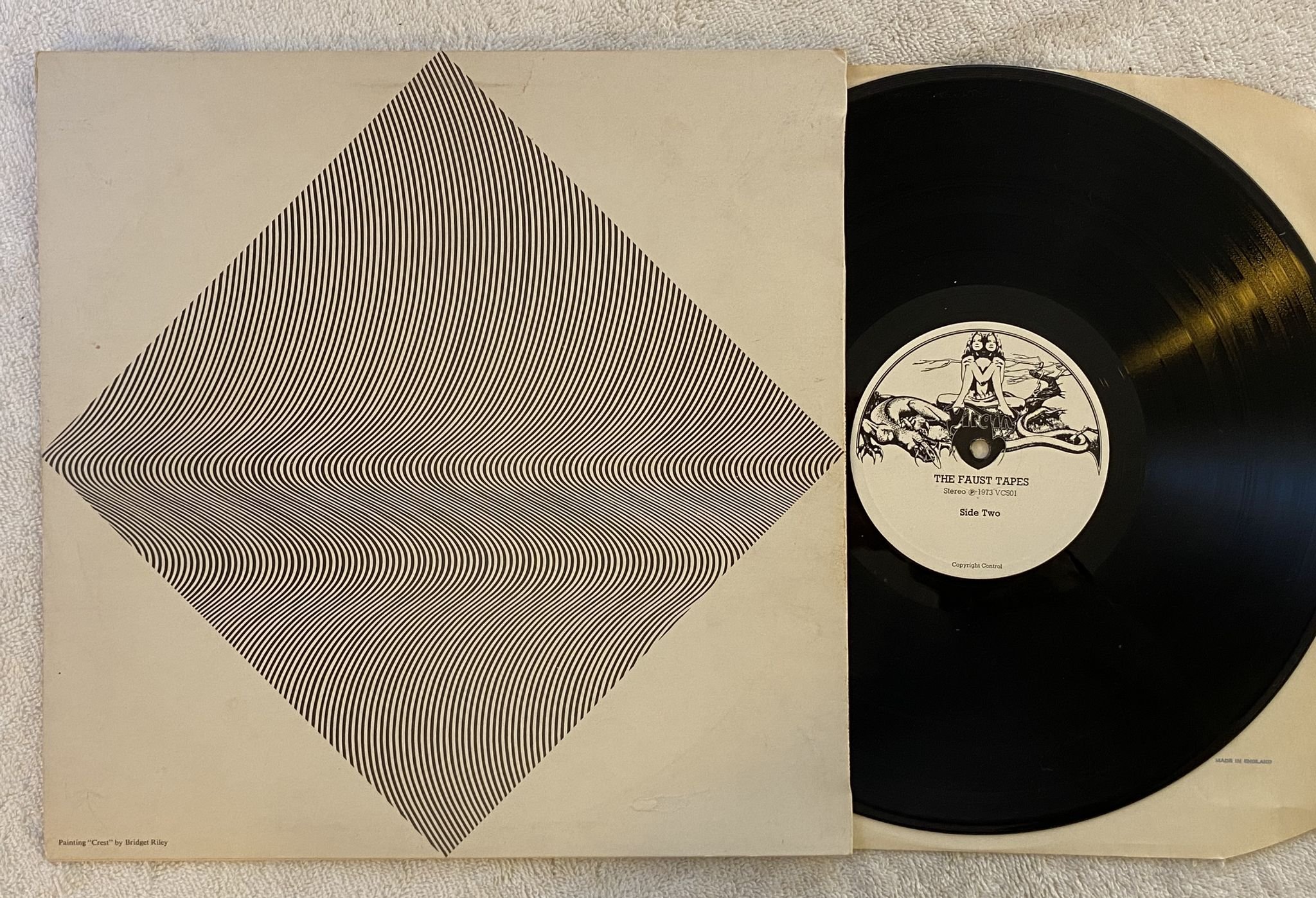 Omslagsbild för skivan FAUST The Faust Tapes LP -73 UK virgin VC501 ** Krautrock **