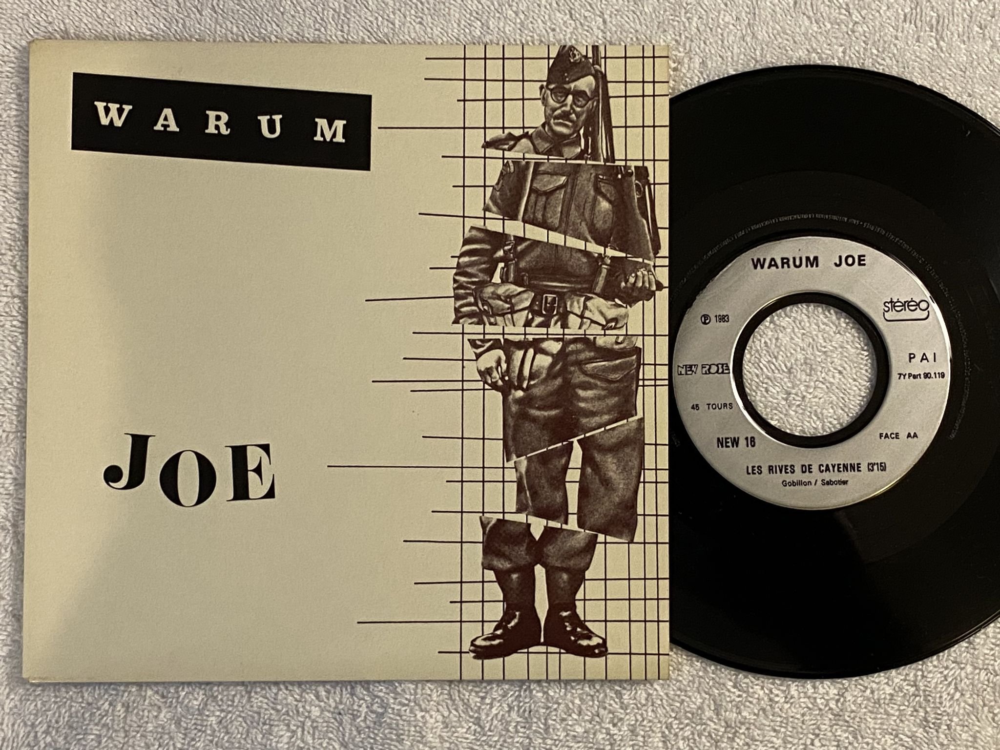 Omslagsbild för skivan WARUM JOE Le Goût De L'Effort 7" -83 Fra NEW ROSE NEW 16 *** NEW WAVE / PUNK ***