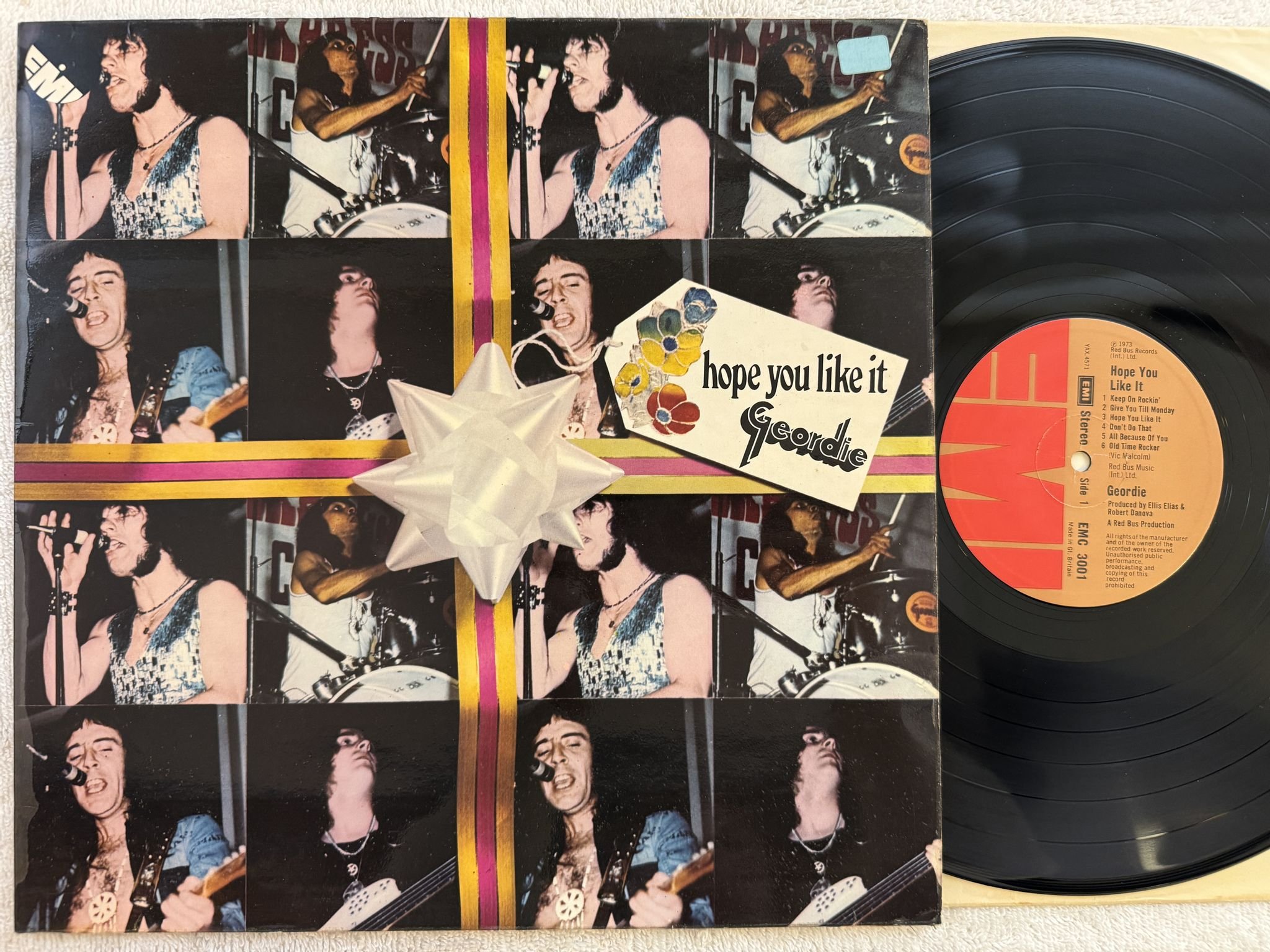 Omslagsbild för skivan GEORDIE hope you like it LP -73 UK EMI EMC 3001