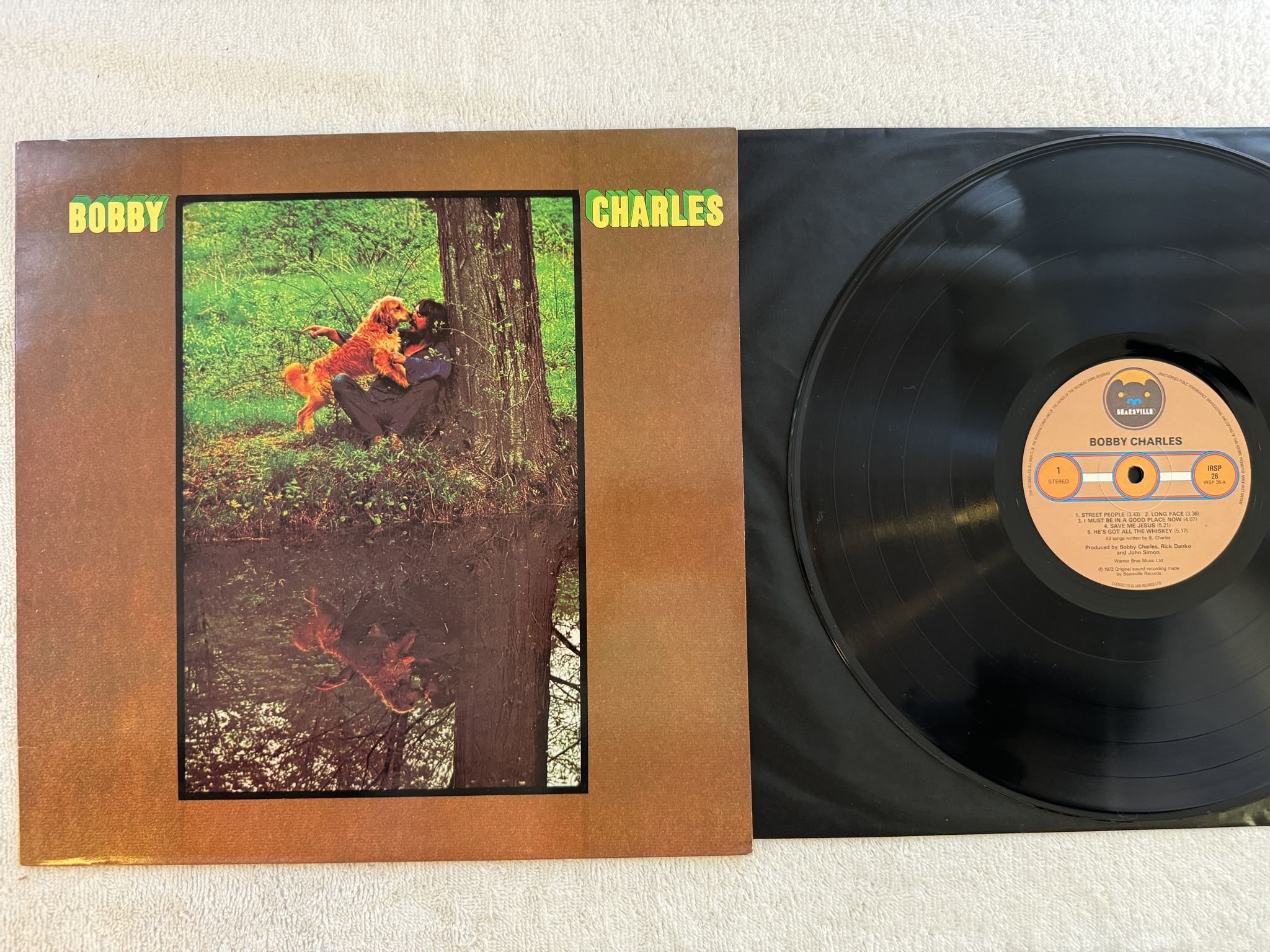 Omslagsbild för skivan BOBBY CHARLES s/t LP -82 BEARSVILLE IRSP 26