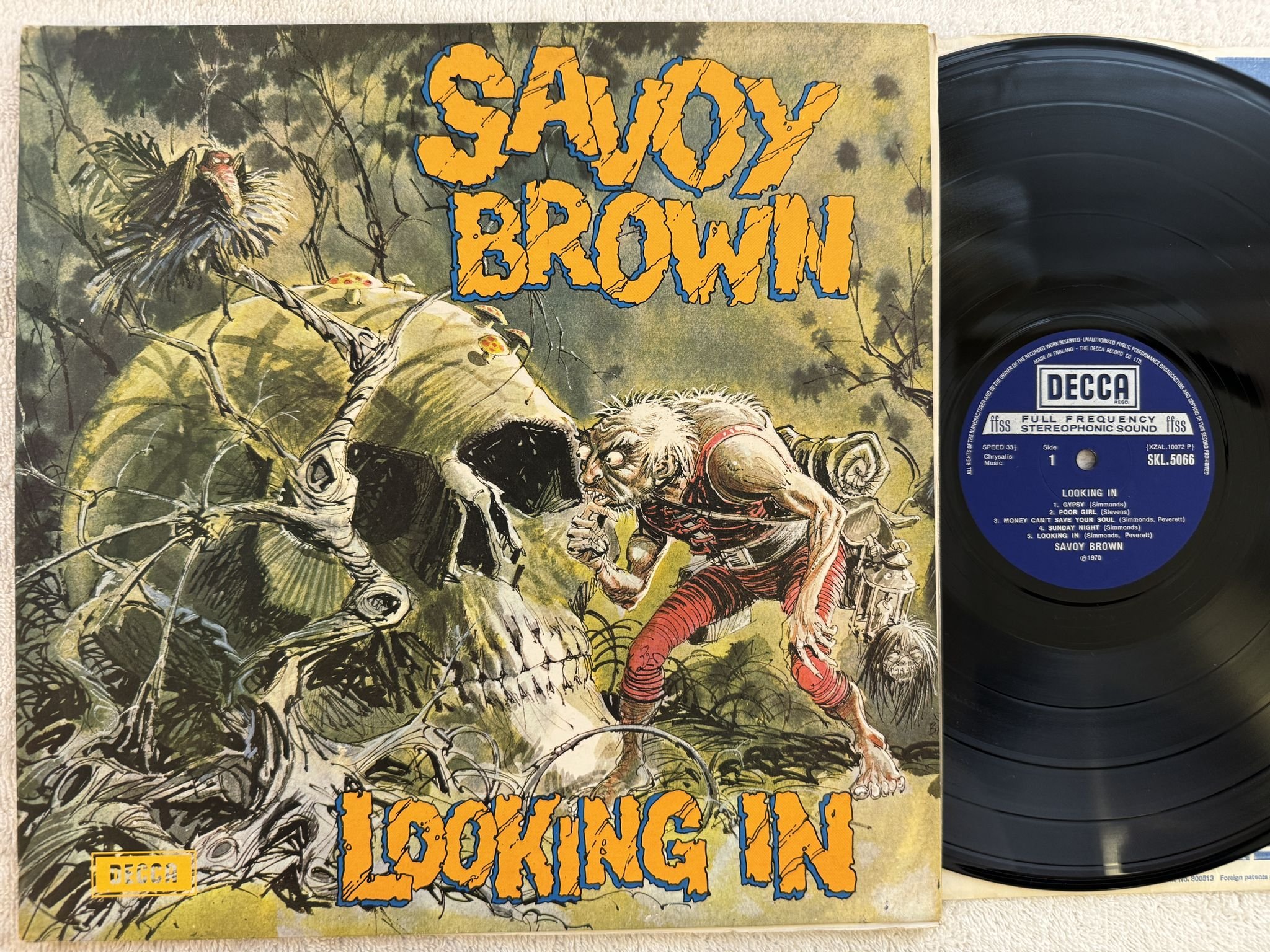 Omslagsbild för skivan SAVOY BROWN looking in LP -70 UK DECCA SKL 5066