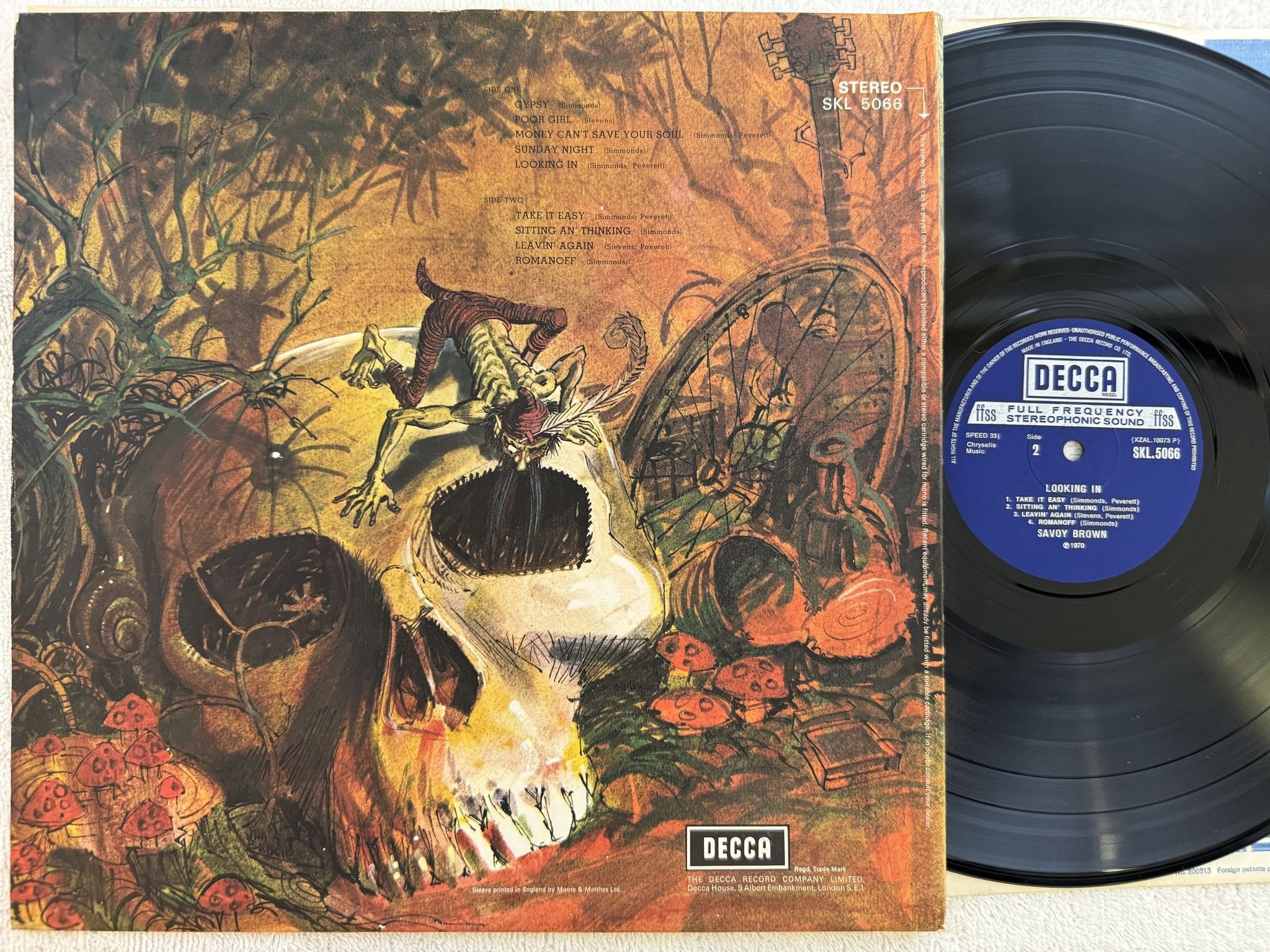 Omslagsbild för skivan SAVOY BROWN looking in LP -70 UK DECCA SKL 5066