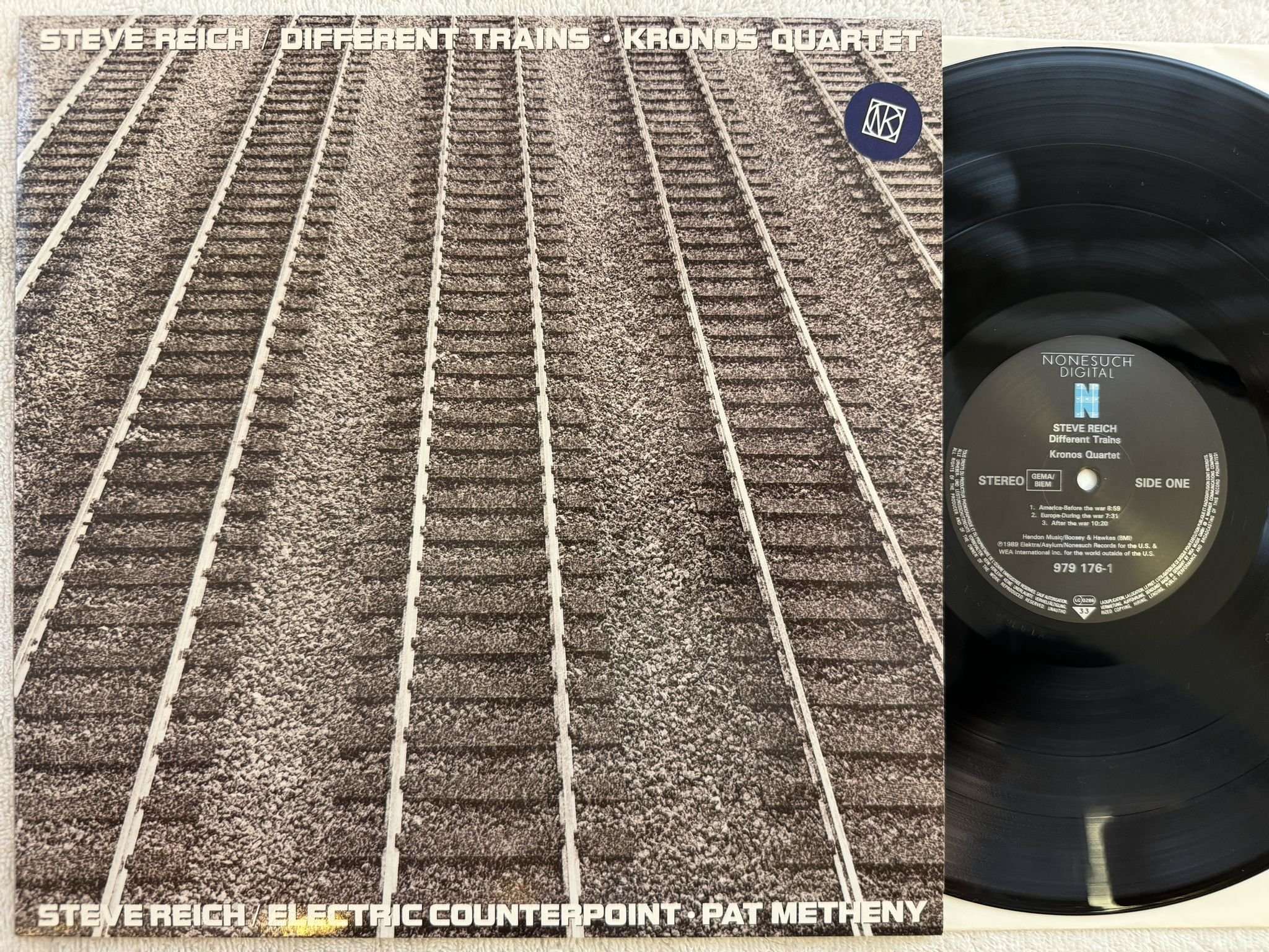 Omslagsbild för skivan STEVE REICH electric counterpoint LP -89 EU ELEKTRA NONESUCH 979 176-1 * RARE *