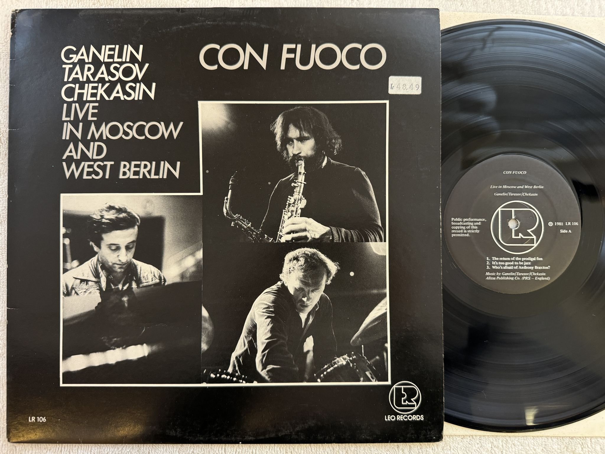 Omslagsbild för skivan Hopper / Dean / Tippett / Gallivan - cruel but fair LP -77 Norway COMPENDIUM