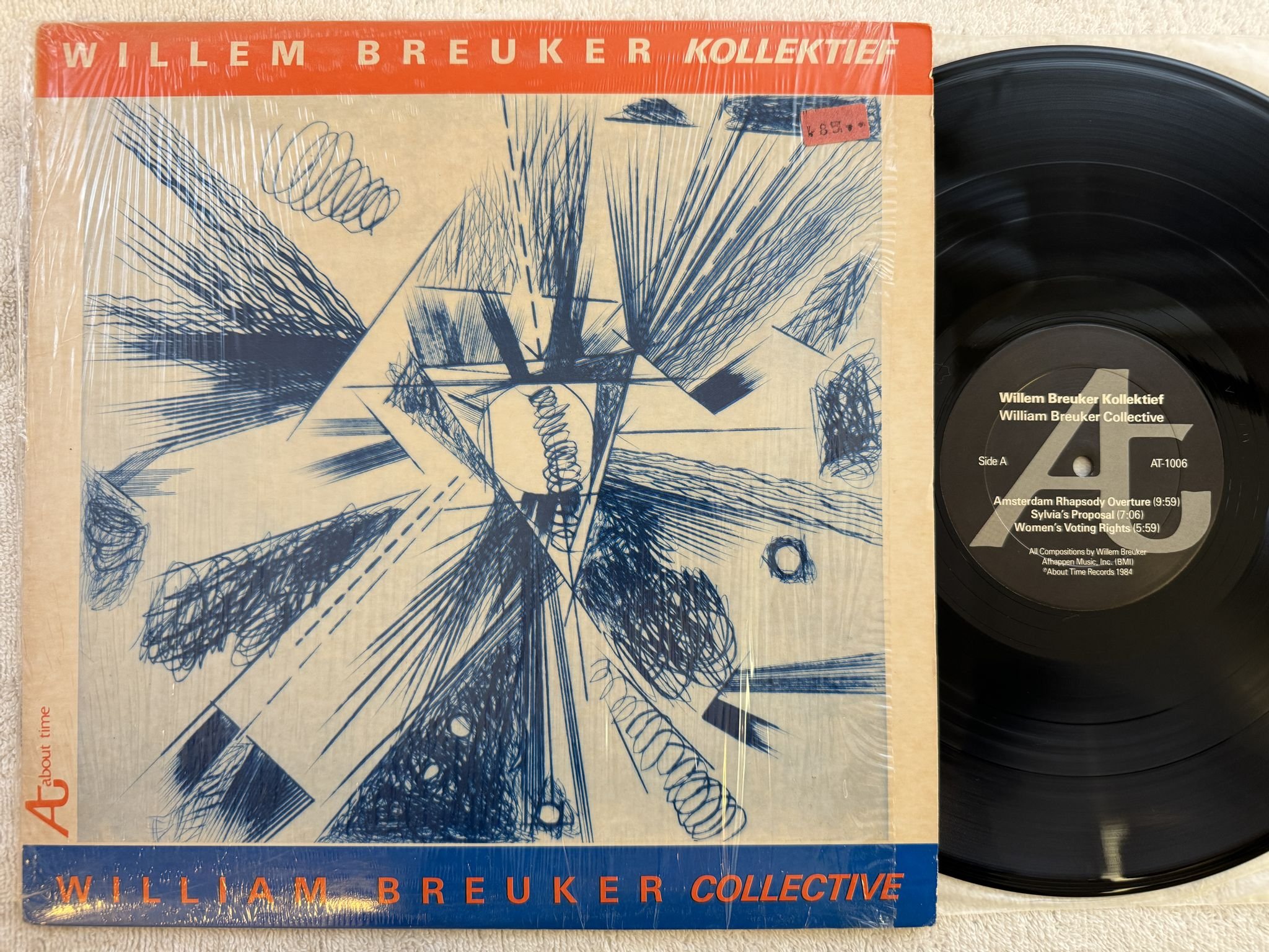 Omslagsbild för skivan WILLEM BREUKER KOLLEKTIEF William Breuker Collective LP US about time AT-1006