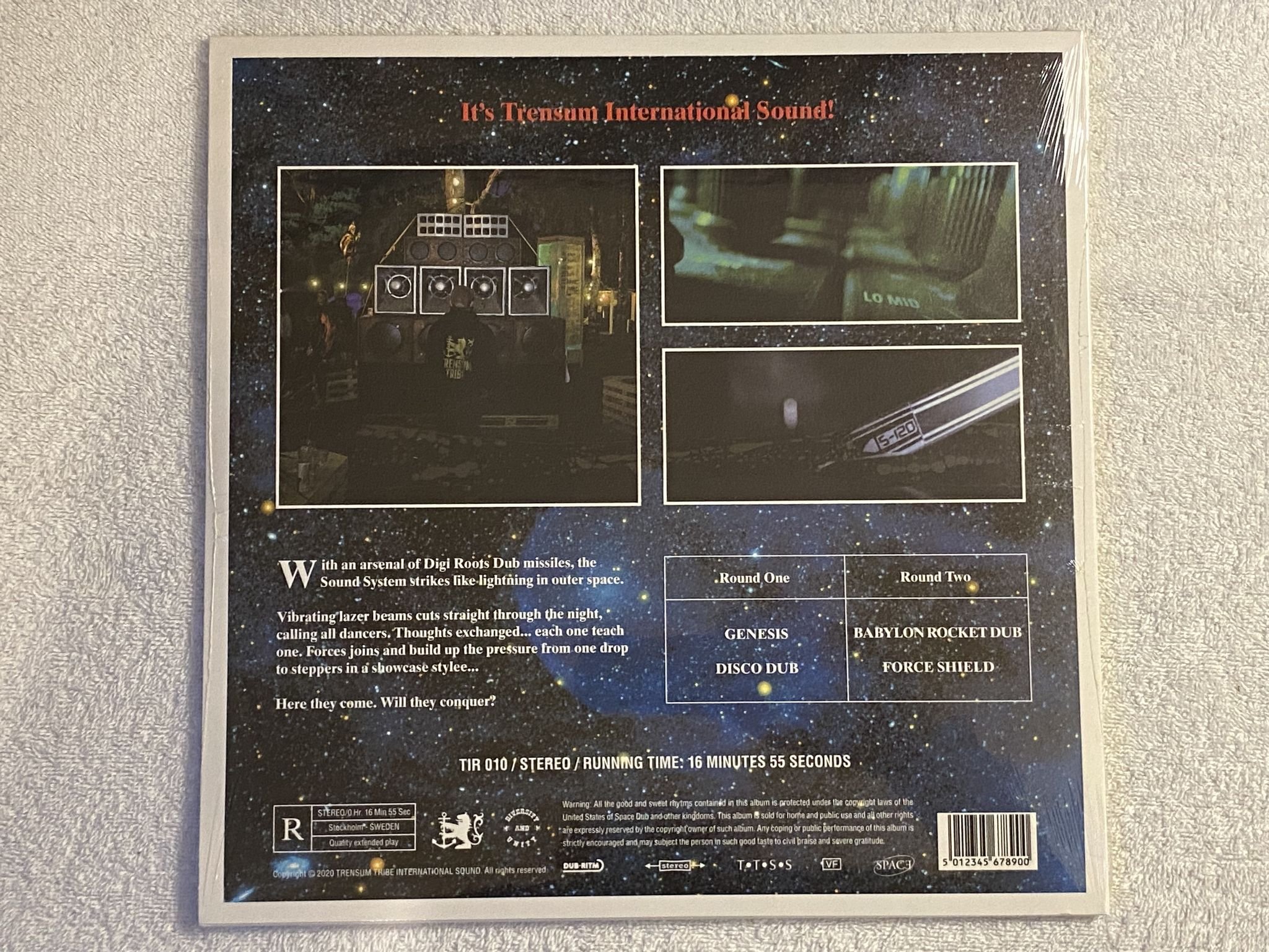 Omslagsbild för skivan TRENSUMTRIBE SoundsystemMusic Volume 1 12" 2021 private electronic dub TIR 010