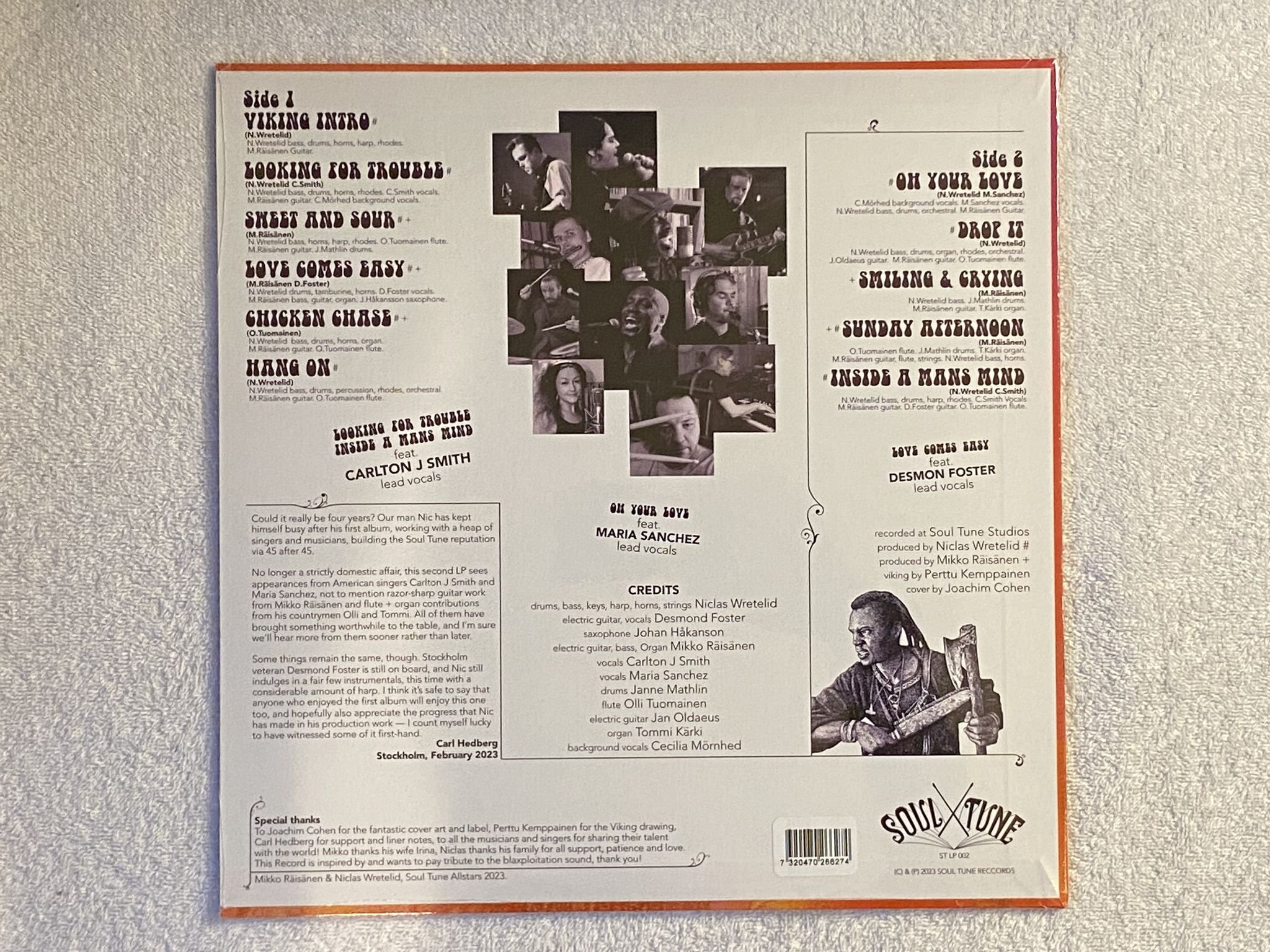 Omslagsbild för skivan SOUL TUNE ALL STARS The Soul Of The Viking LP 2023 STLP002LP