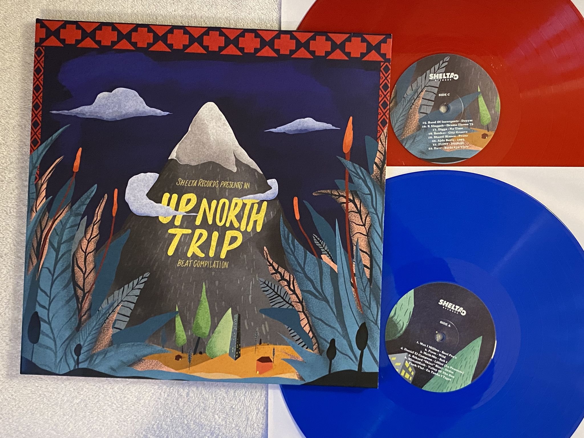 Omslagsbild för skivan V/A Up North Trip ( Beat Compilation Volume 1 ) 2xLP 2021 Swe SHELTA