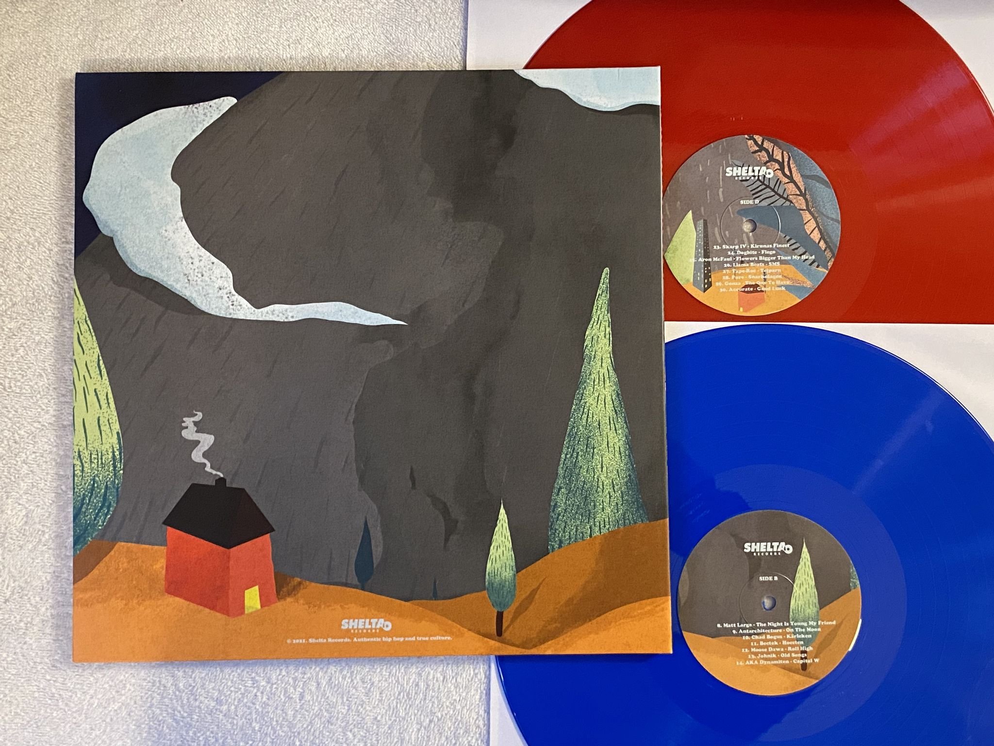 Omslagsbild för skivan V/A Up North Trip ( Beat Compilation Volume 1 ) 2xLP 2021 Swe SHELTA