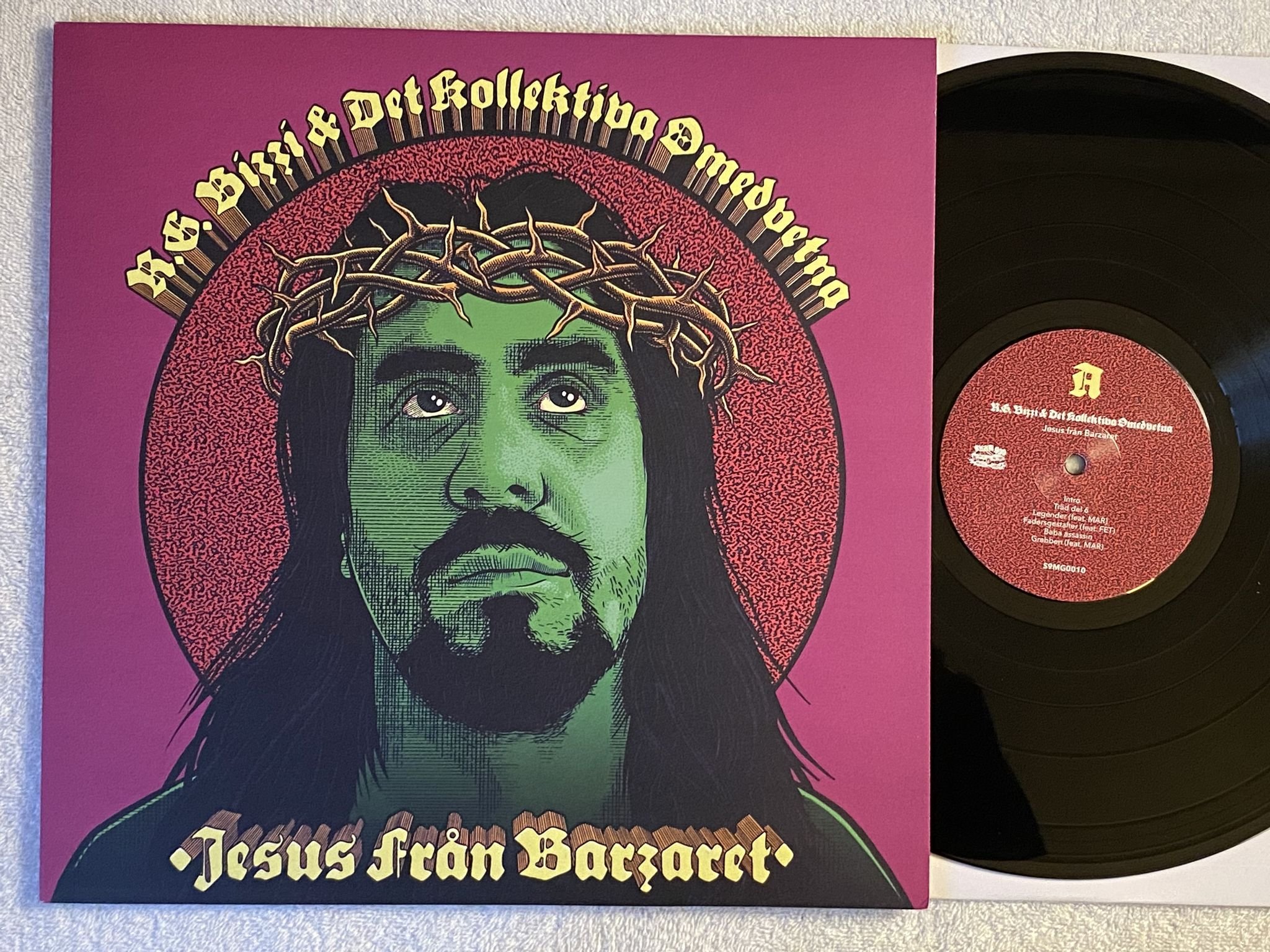 Omslagsbild för skivan R.G. Bizzi & Det Kollektiva Omedvetna – Jesus Från Barzaret LP 2022 S9MG0010