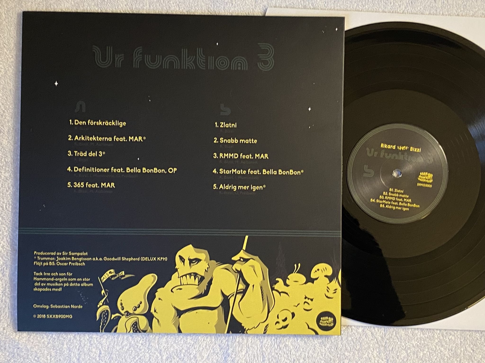 Omslagsbild för skivan RIKARD "SKIZZ" BIZZI Ur Funktion 3 LP 2019 Swe S9MG0005